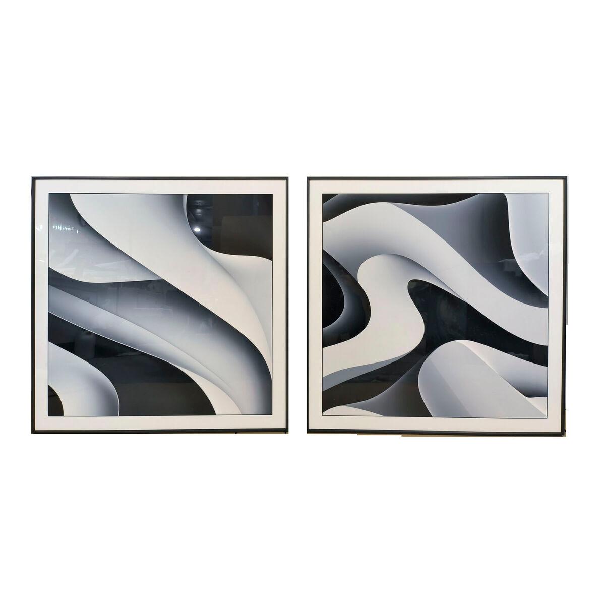 Cuadro Home ESPRIT Aluminio Madera MDF 80 x 3,5 x 80 cm