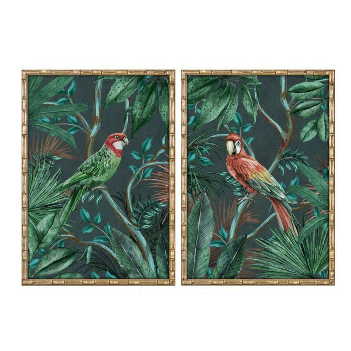 Cuadro Home ESPRIT Cristal Abeto 50 x 2,8 x 70 cm