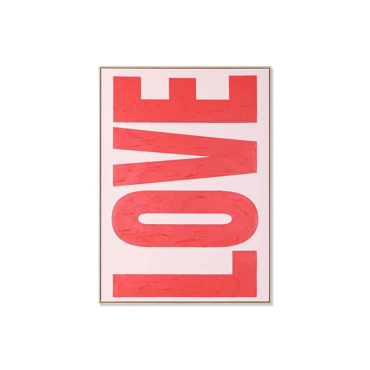 Lienzo Home ESPRIT Love Poliestireno Lienzo 103 x 4,5 x 143 cm 103 x 4 x 143 cm