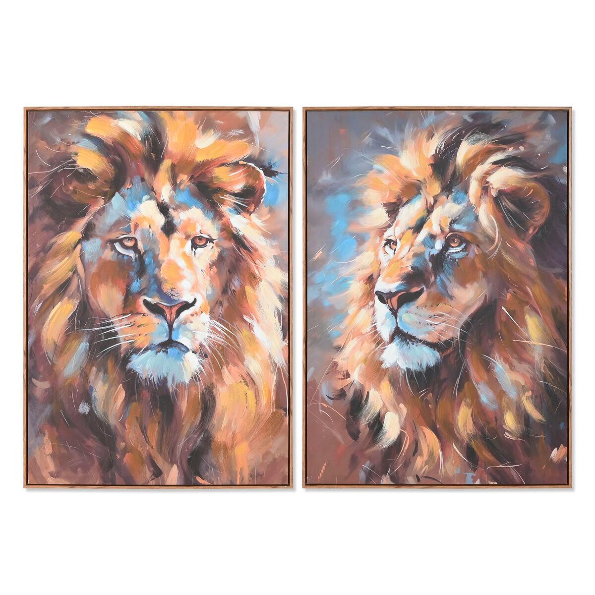 Lienzo Home ESPRIT Poliestireno Lienzo 70 x 3,5 x 100 cm