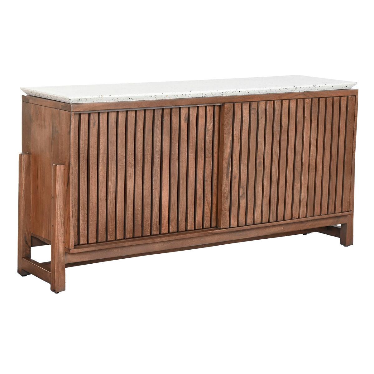 Aparador Home ESPRIT Acacia Terrazo 146 x 46 x 82 cm