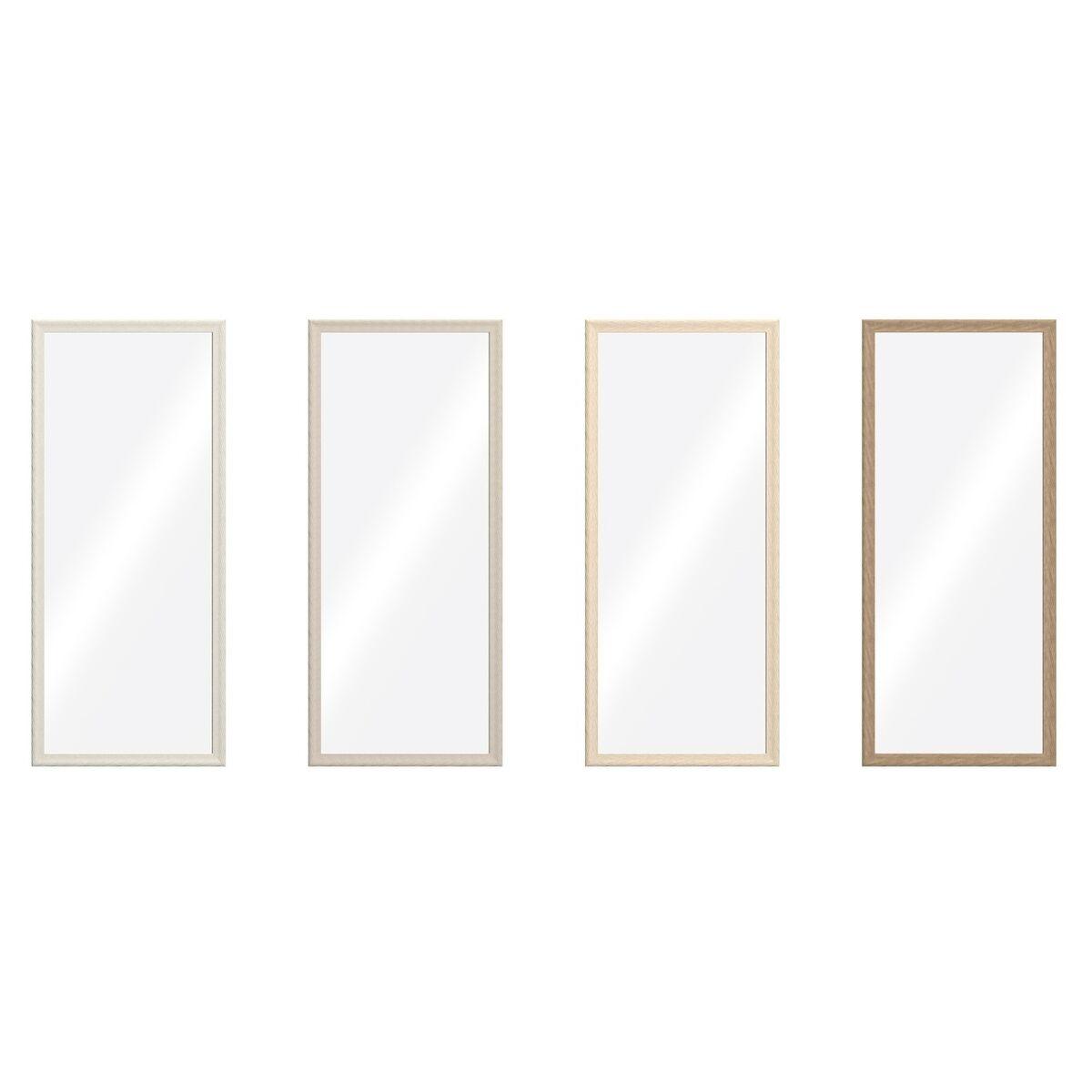 Espejo de pared Home ESPRIT Marrón Beige Gris Urbano 67 x 2 x 156 cm (4 Unidades)