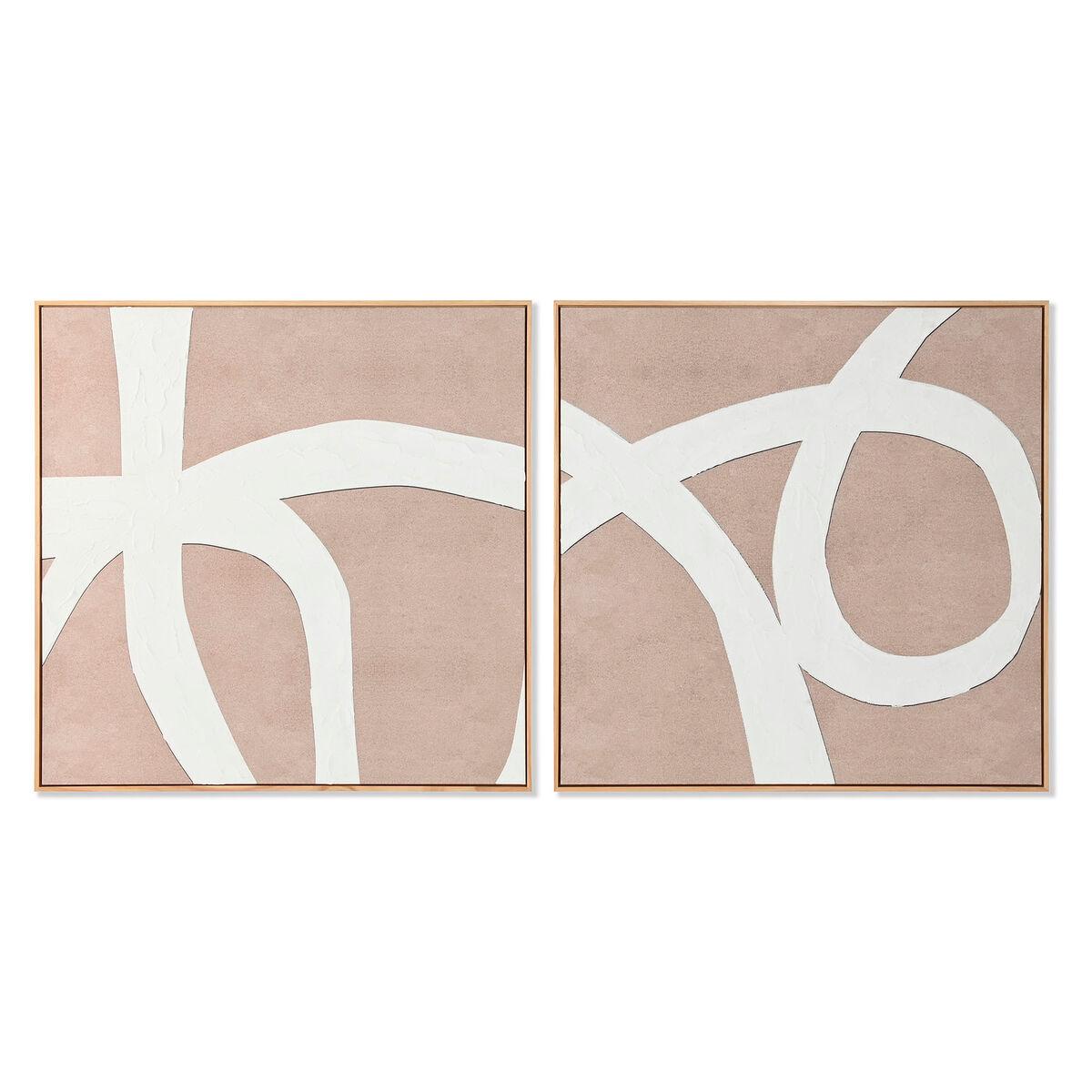 Cuadro Home ESPRIT Madera Lienzo 103 x 4,3 x 103 cm 102,6 X 4,3 X 102,6 CM
