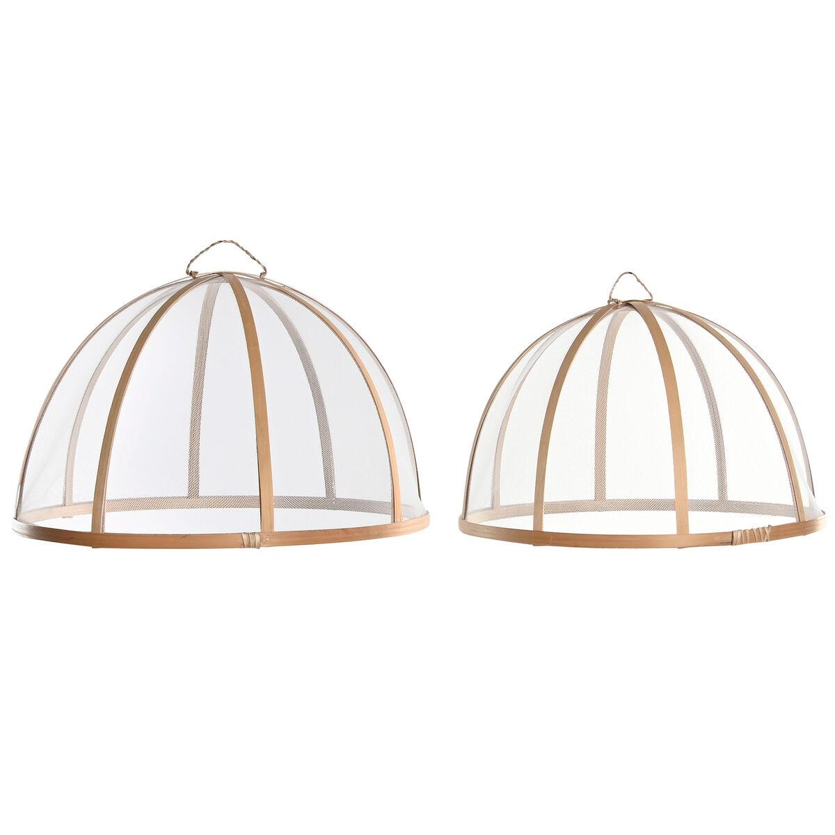 Cubreplatos Home ESPRIT Bambú 35 x 35 x 22 cm