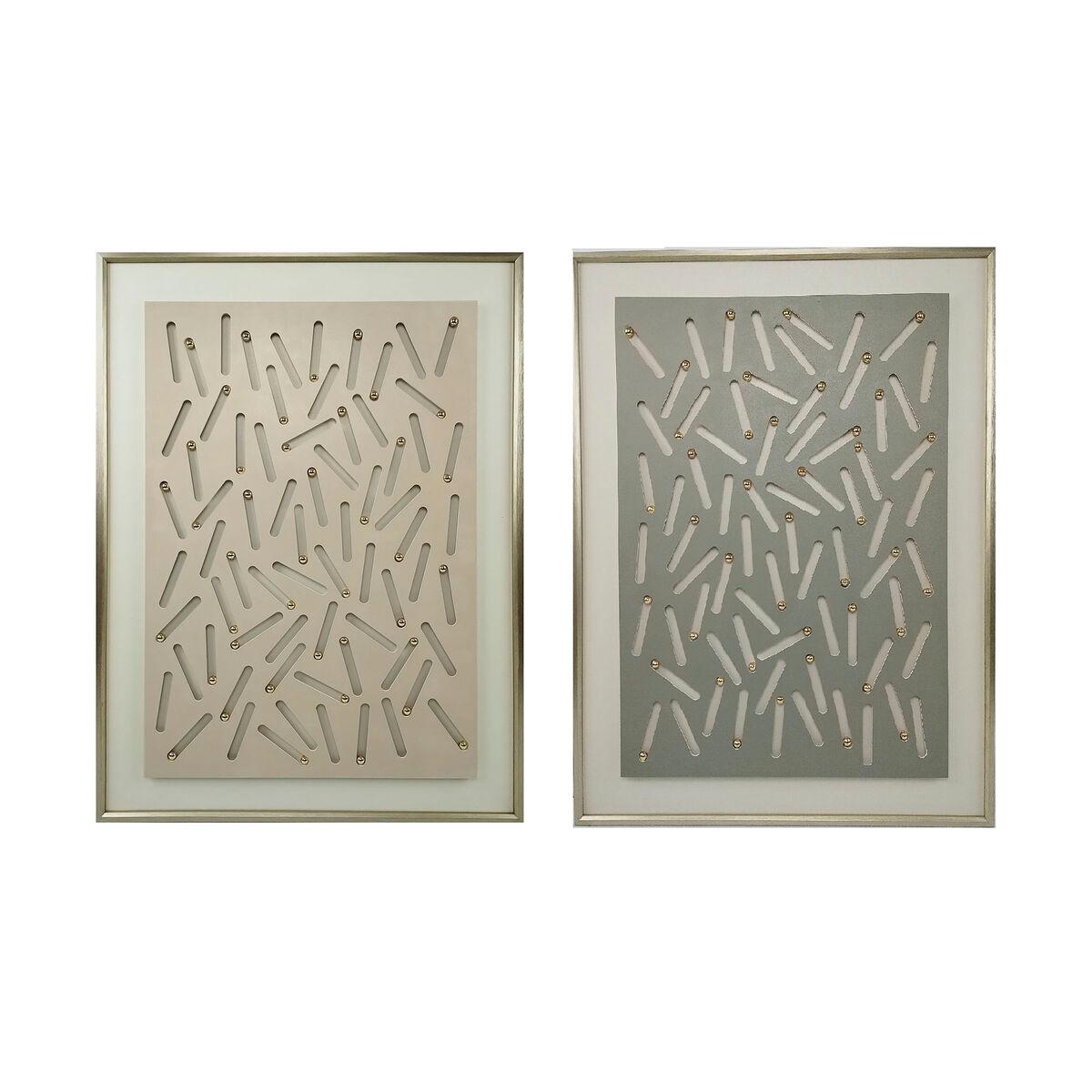 Lienzo Home ESPRIT Poliestireno Lienzo 90 x 3,5 x 120 cm