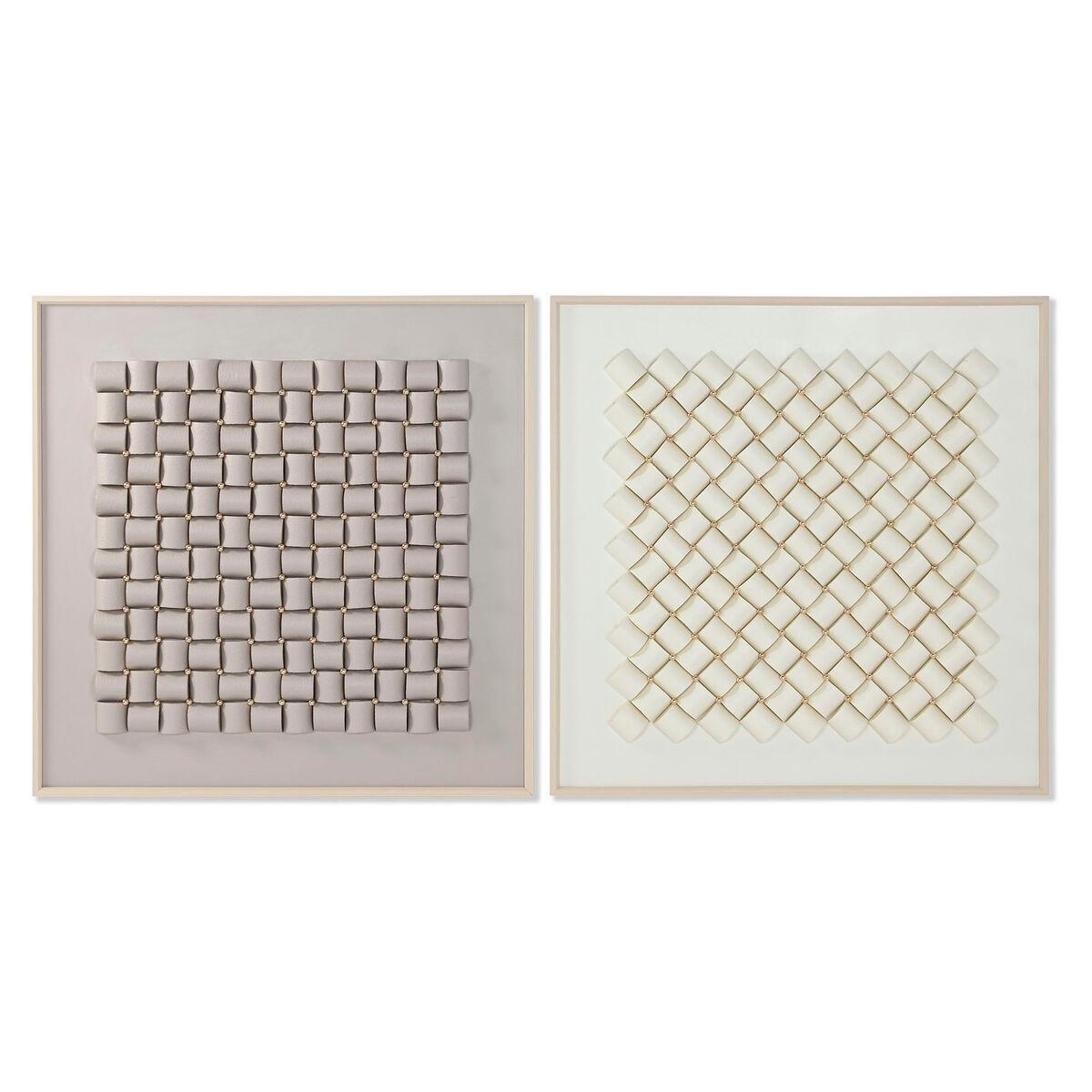 Lienzo Home ESPRIT Poliestireno Lienzo 100 x 3,5 x 100 cm