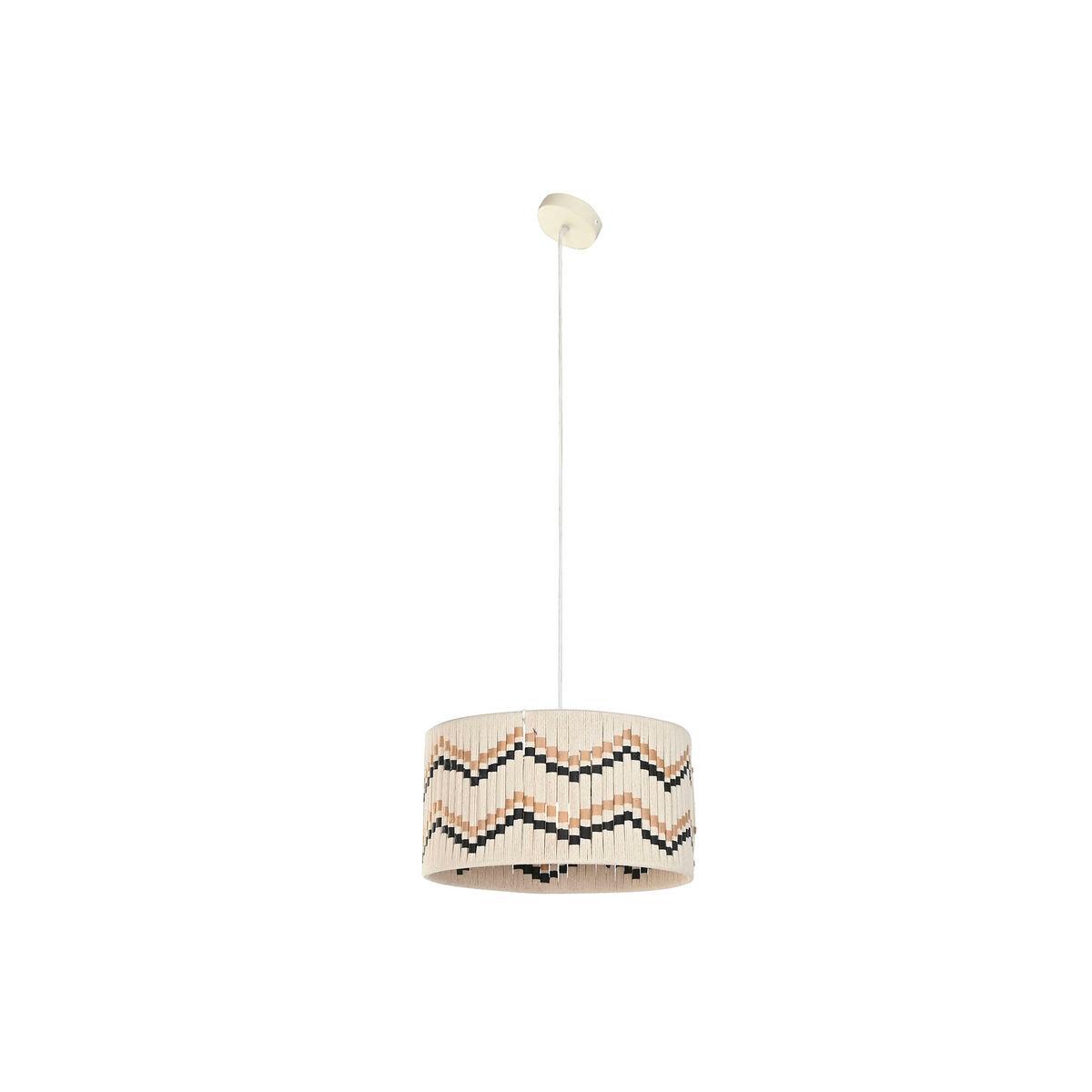 Lámpara de Techo Home ESPRIT Bicolor Rafia 50 W 39 x 39 x 21 cm