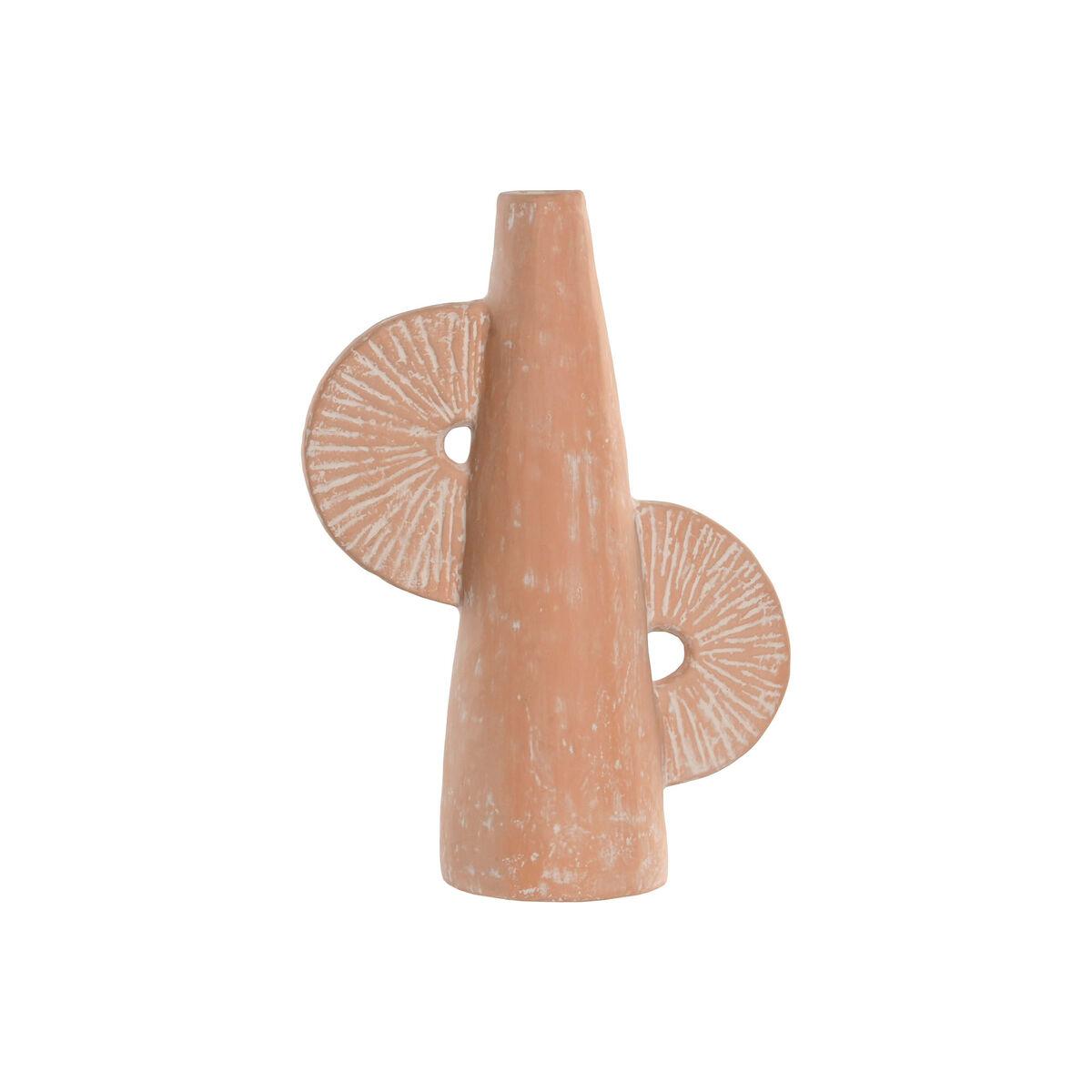 Jarrón Home ESPRIT Marrón claro Terracota Natural 24 x 12 x 36 cm