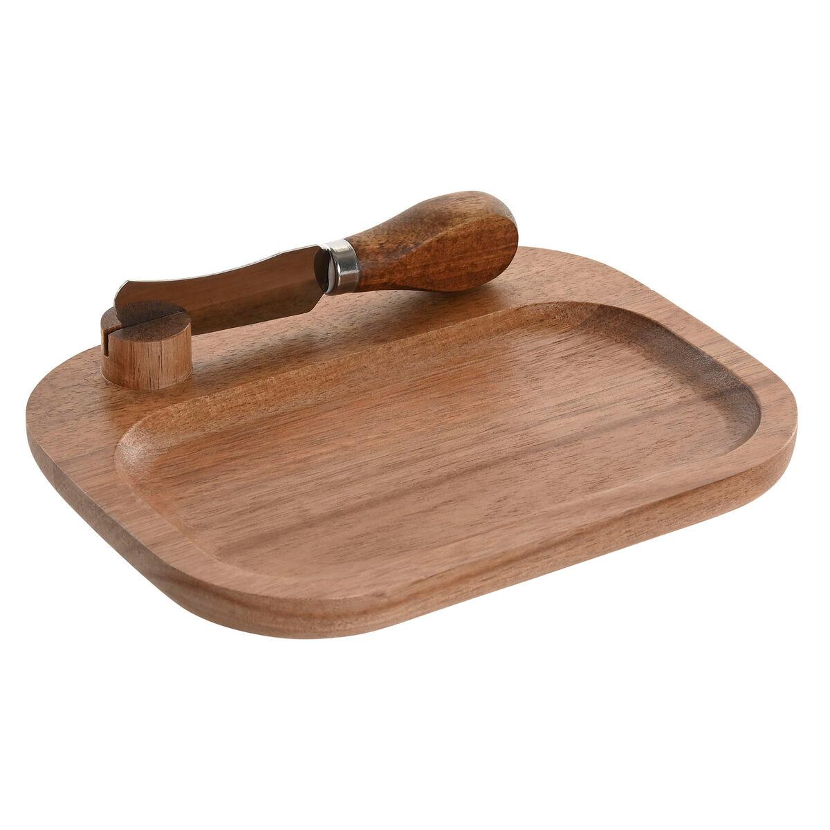Tabla para cortar queso Home ESPRIT Natural 19,5 x 15 x 3 cm