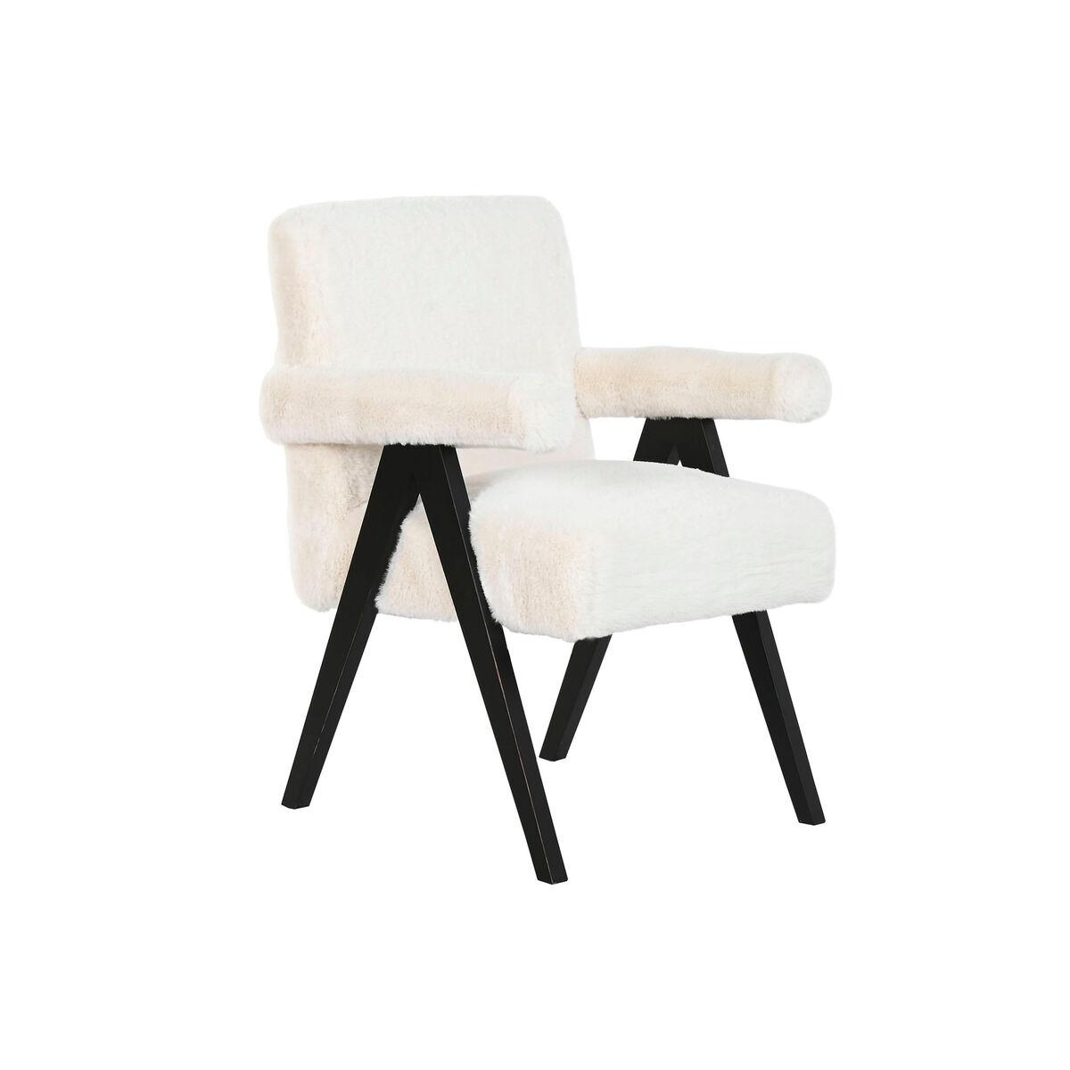 Butaca Home ESPRIT Blanco Madera 54 x 64 x 86 cm