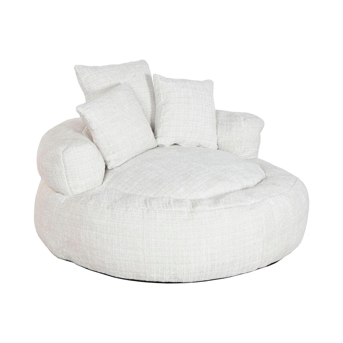 Sillón Home ESPRIT Blanco 104 x 104 x 50 cm