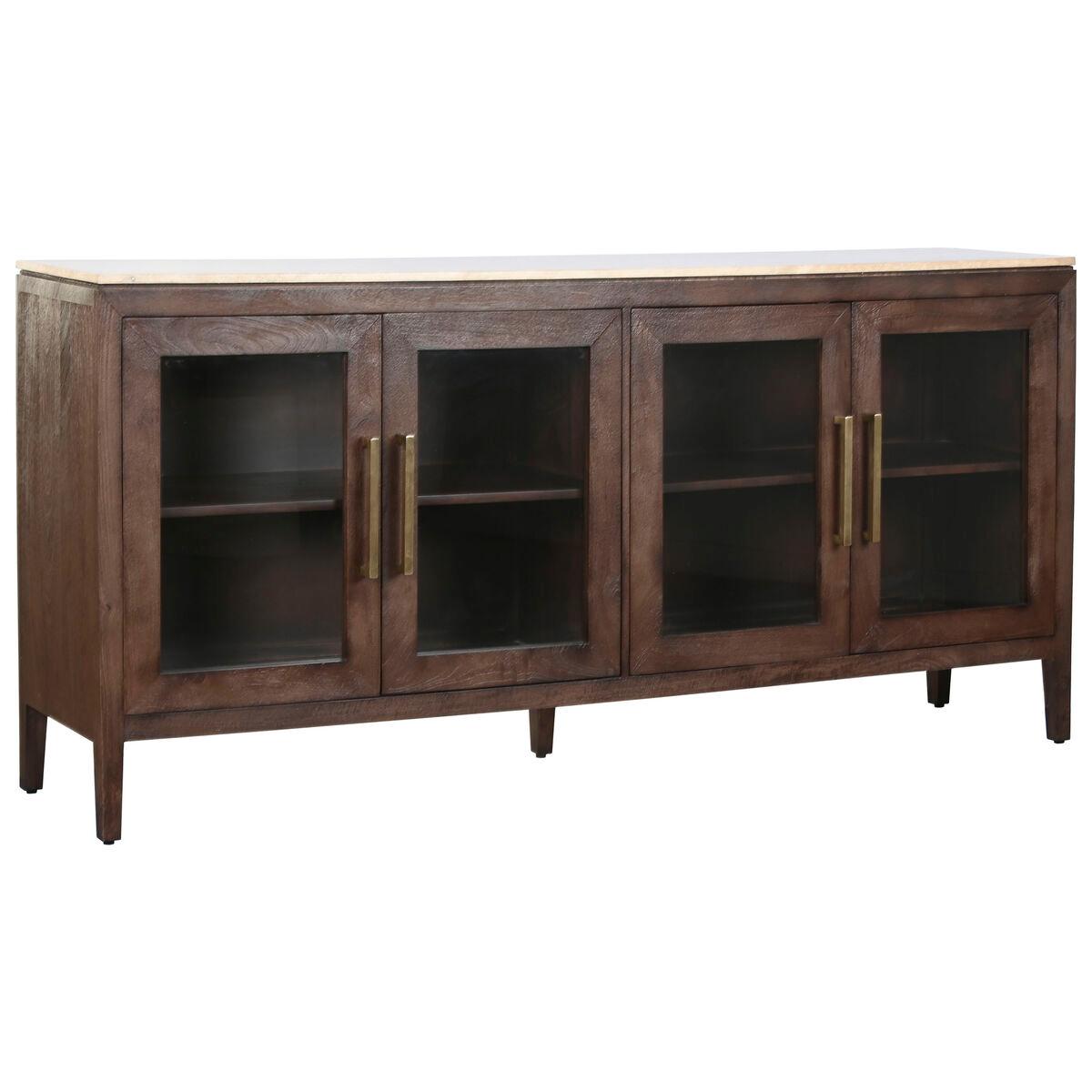 Aparador Home ESPRIT Mármol Madera de mango 180 x 40 x 85 cm