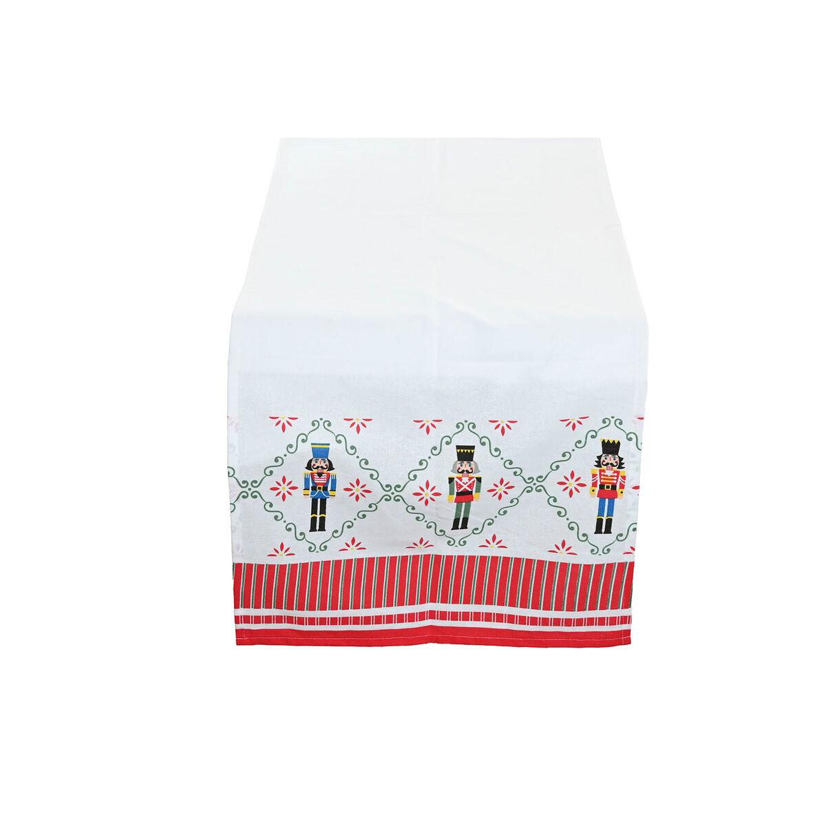 Camino de Mesa Home ESPRIT Rojo Verde Beige 50 x 150 x 0,2 cm