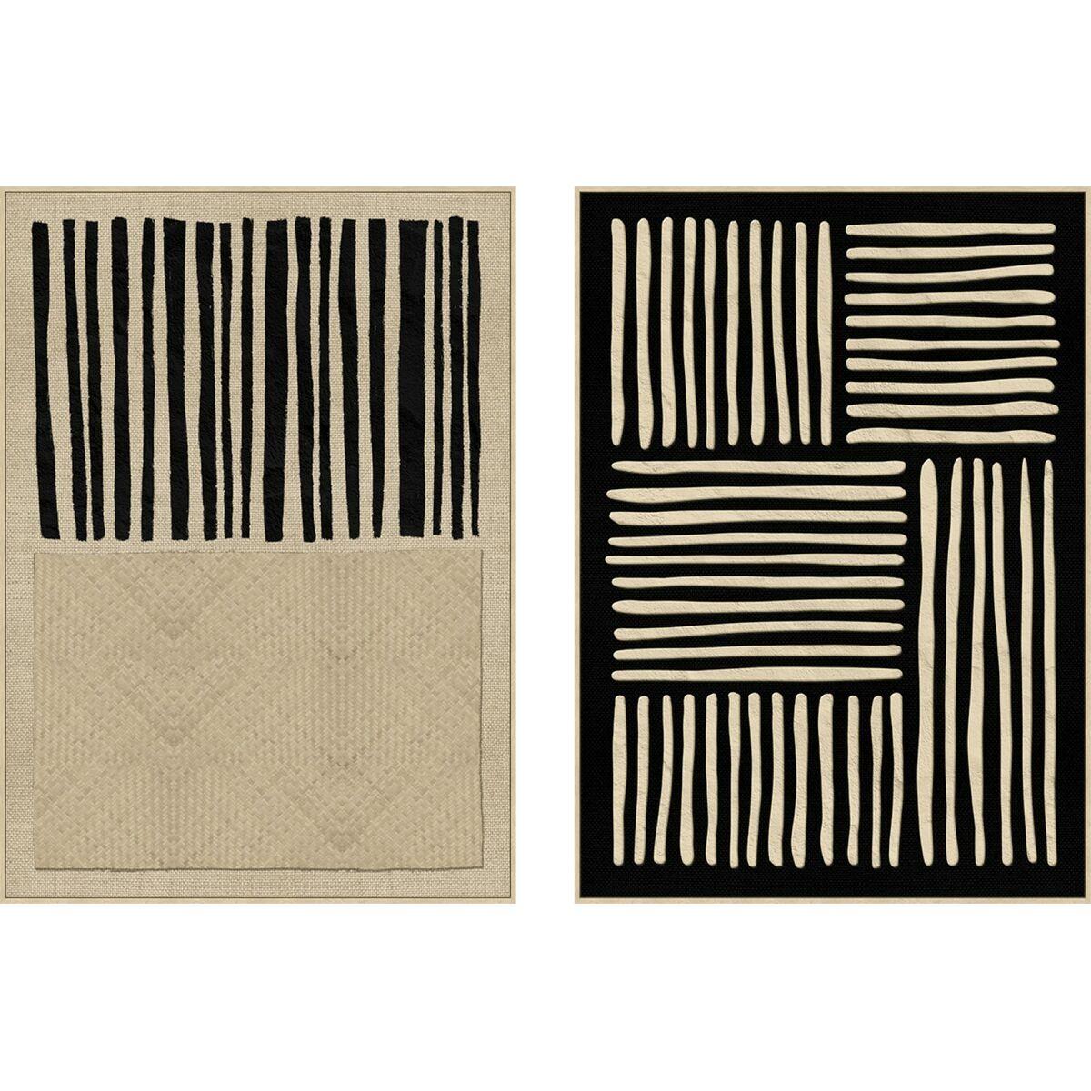 Lienzo Home ESPRIT Poliestireno Lienzo 103 x 4,5 x 143 cm