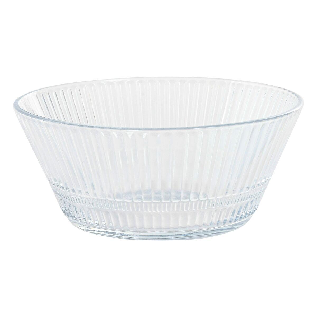 Ensaladera Home ESPRIT Transparente 22 x 22 x 9,5 cm