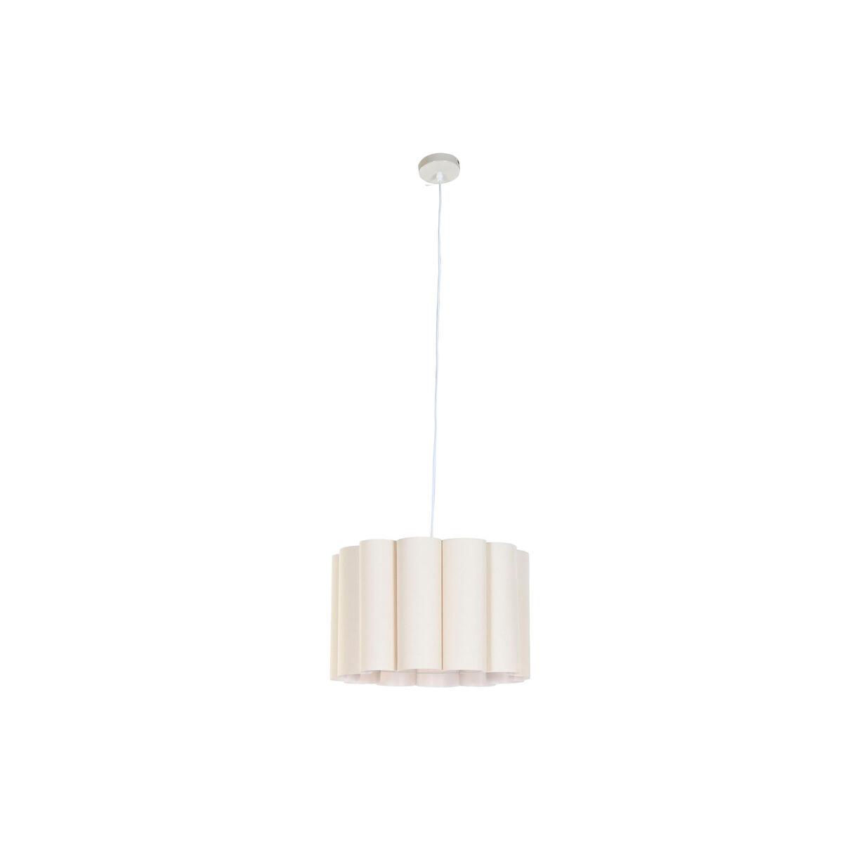 Lámpara de Techo Home ESPRIT Blanco Beige Metal 50 W 50 x 50 x 30 cm