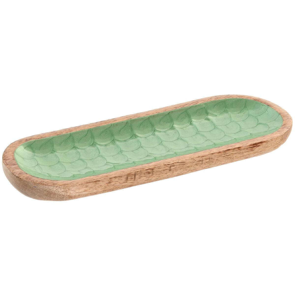 Bandeja de Aperitivos Home ESPRIT Verde Natural Moderno