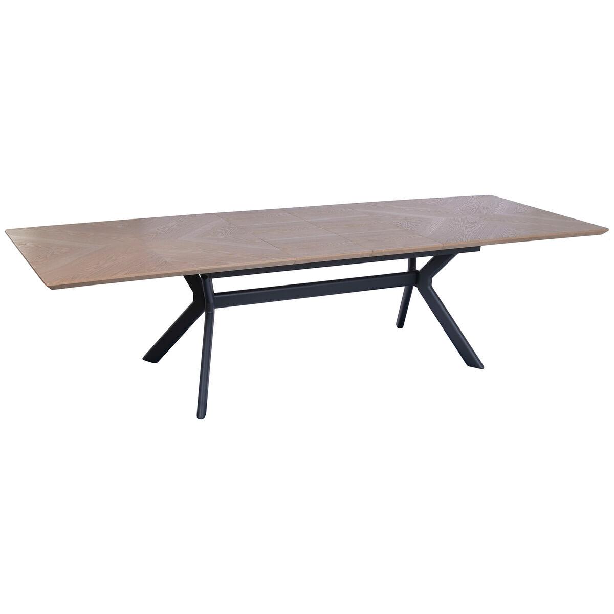 Mesa de Comedor Home ESPRIT Marrón Negro Metal Madera MDF 220 x 100 x 75 cm