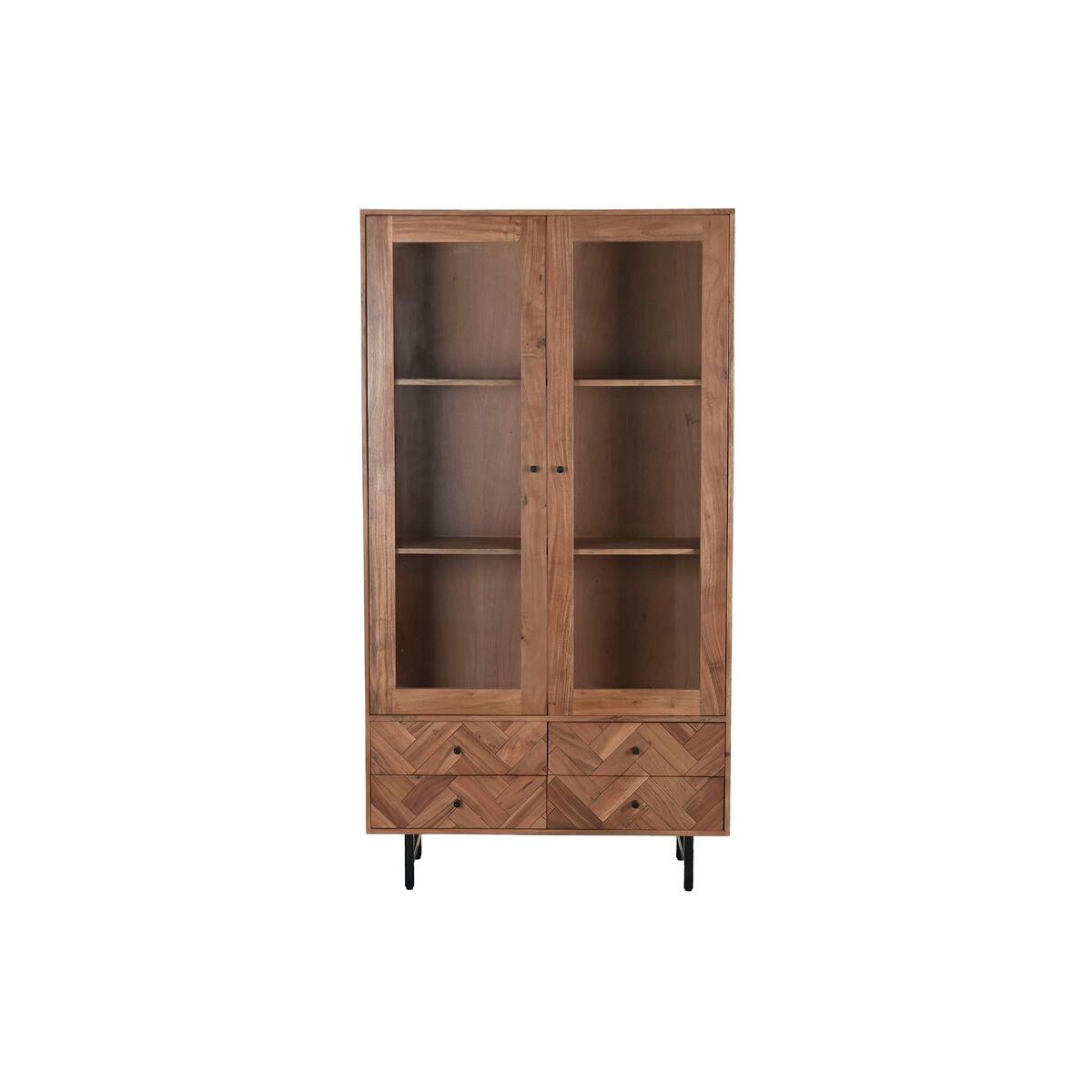 Vitrina Home ESPRIT Cristal Acacia 100 x 40 x 185 cm
