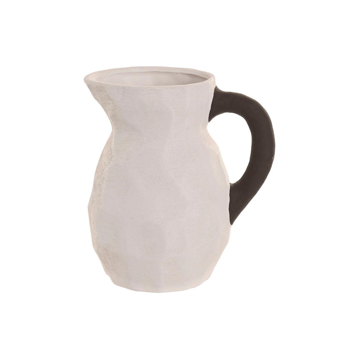 Jarrón Home ESPRIT Blanco Gris Gres