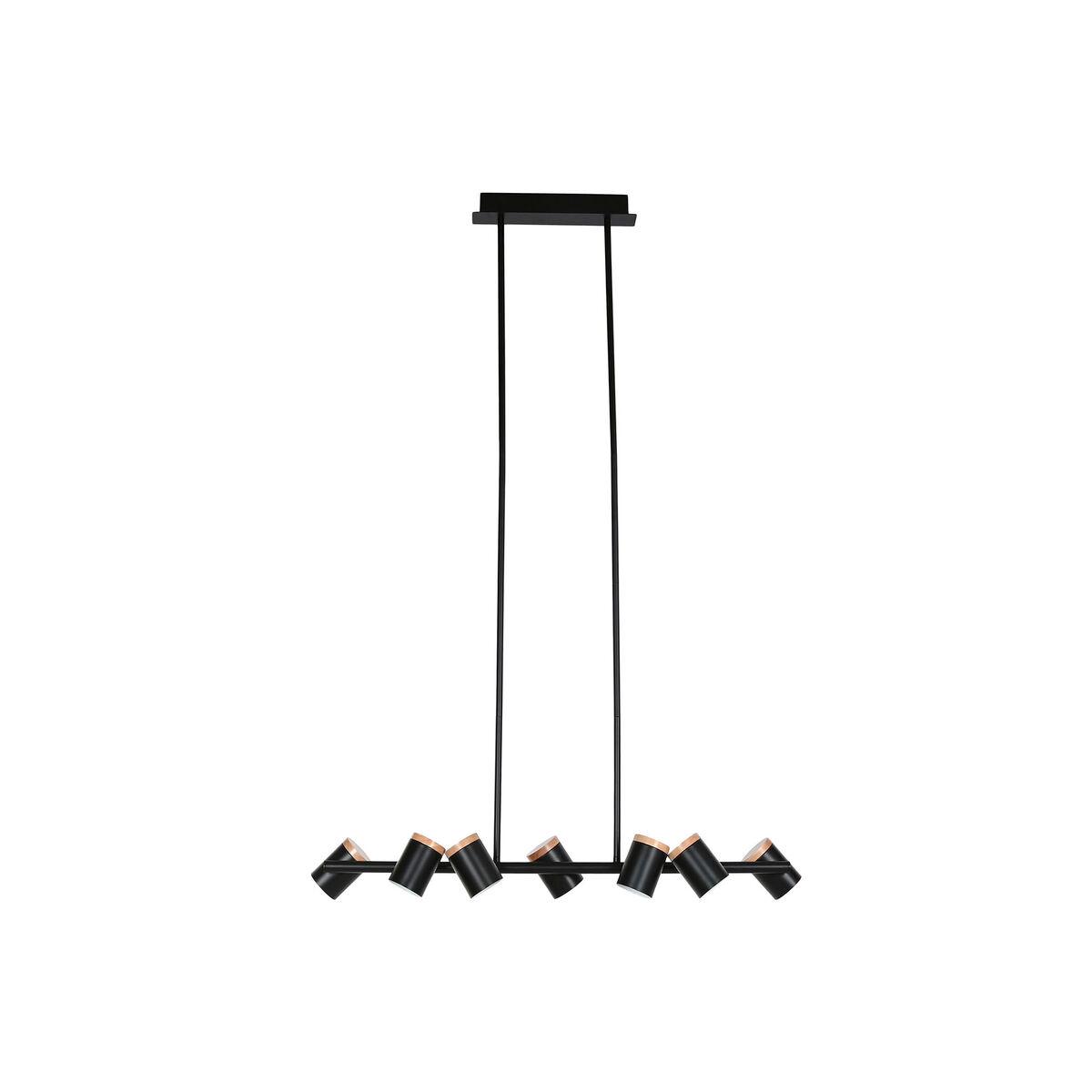 Lámpara de Techo Home ESPRIT Marrón Negro Madera Metal 104 X 18 X 164 CM