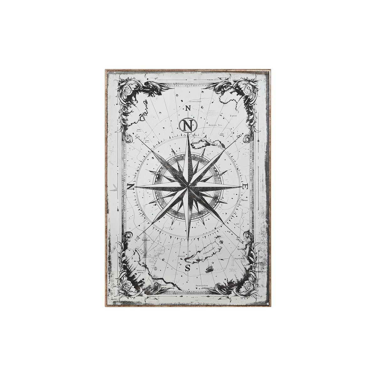 Espejo de pared Home ESPRIT Negro Dorado Vintage 60 x 4 x 90 cm