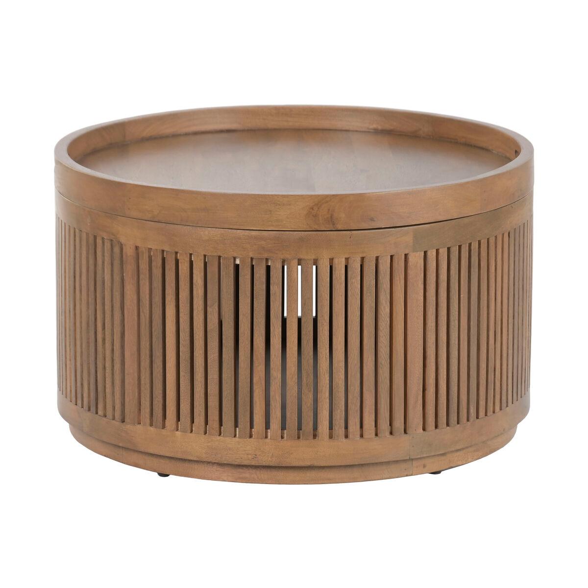 Mesa de Centro Home ESPRIT Marrón 76 x 76 x 46 cm