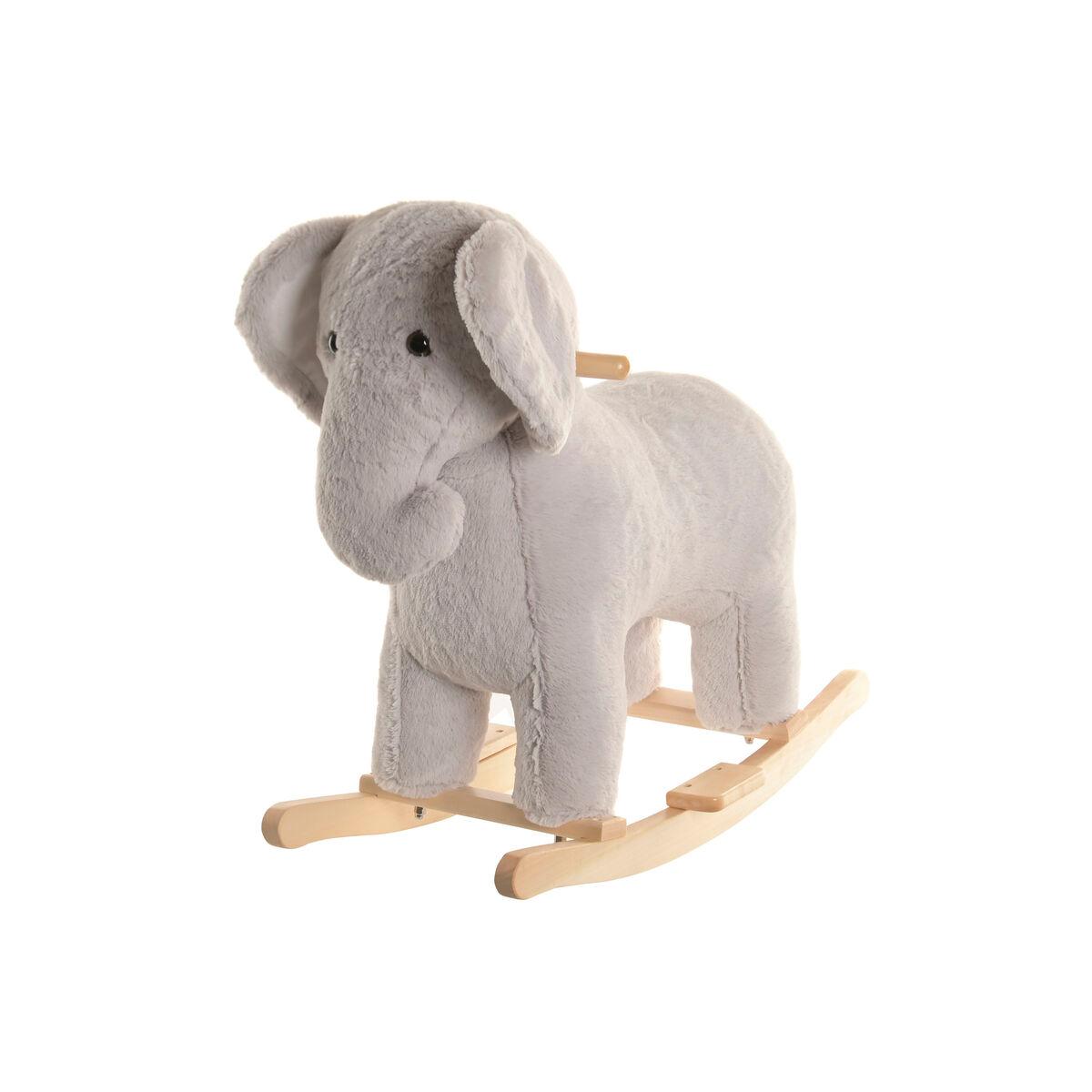 Mecedora Home ESPRIT Gris Natural Elefante