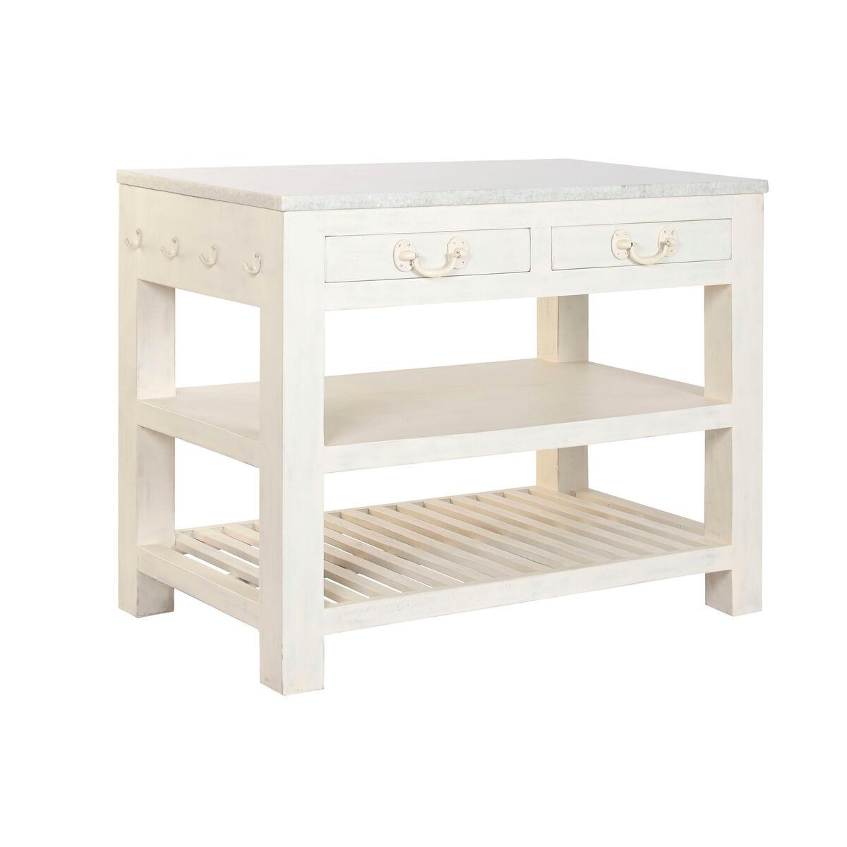 Mueble Auxiliar Home ESPRIT Blanco 119 x 70 x 93 cm