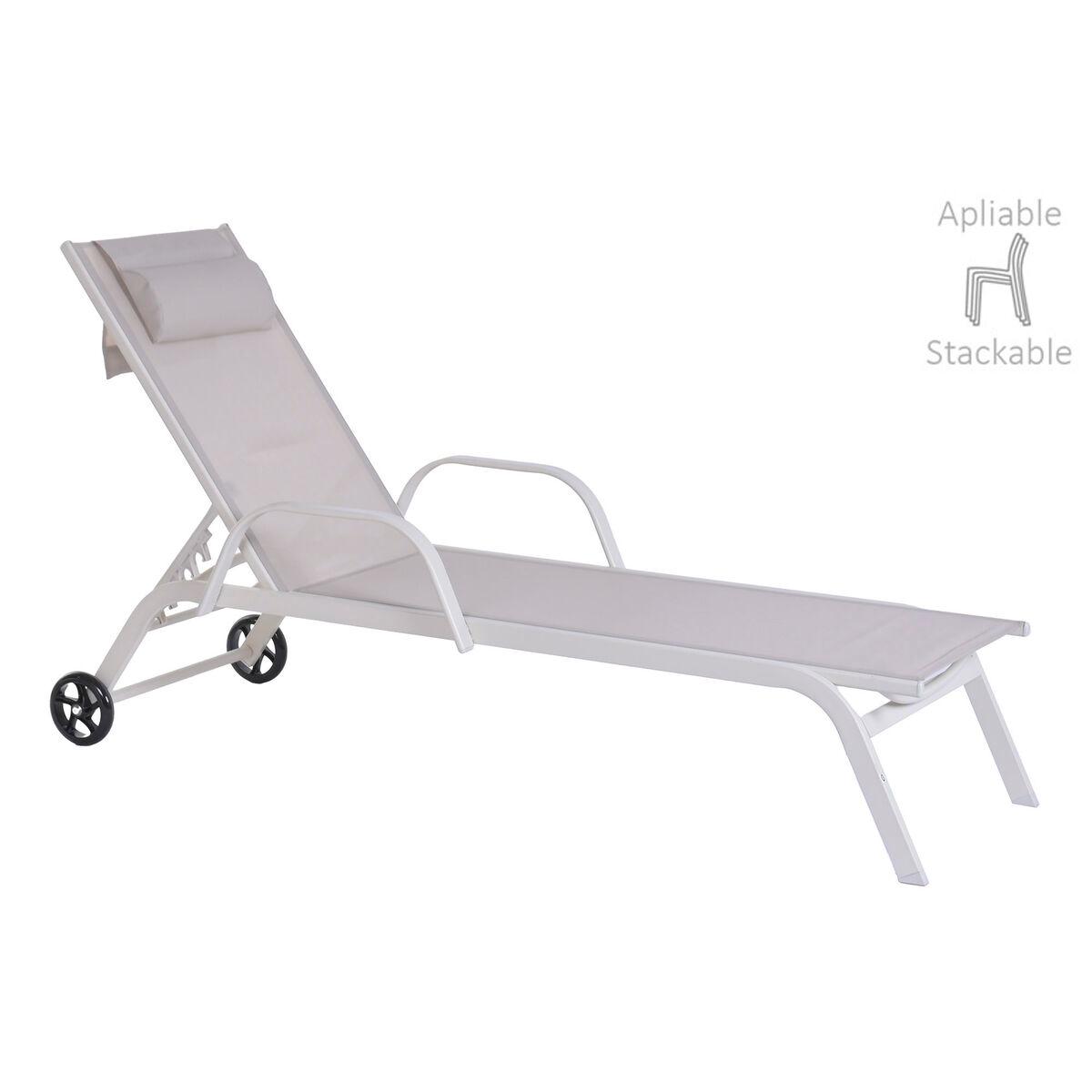 Tumbona Home ESPRIT Crema 199 X 63 X 101 CM