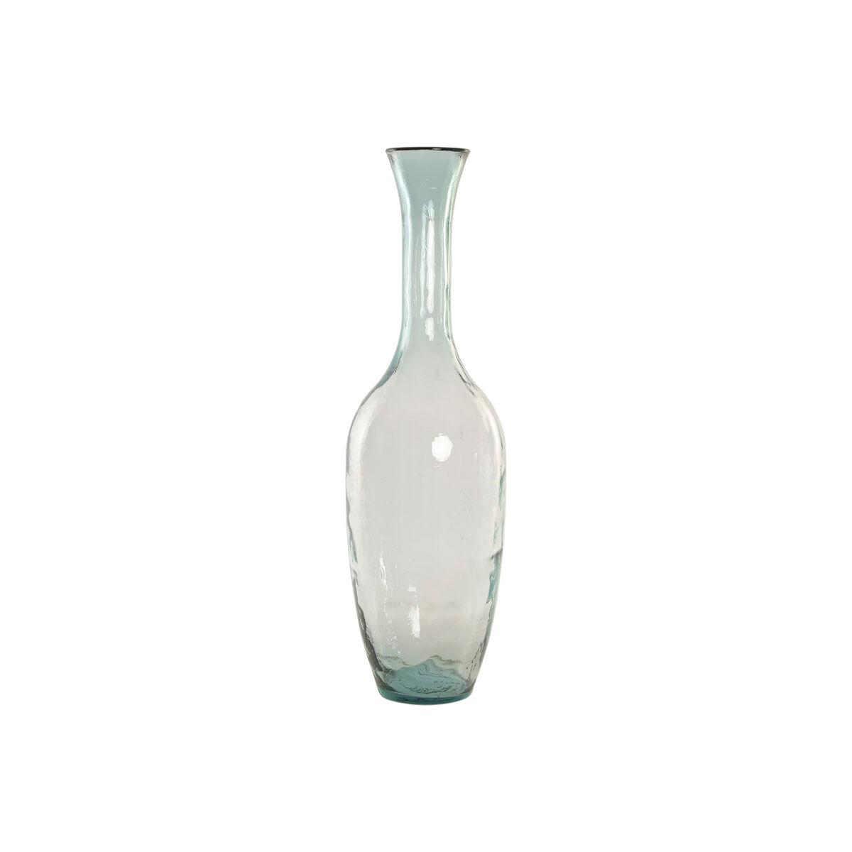 Jarrón Home ESPRIT Transparente Cristal reciclado Estilo artesanal Urbano 30 x 30 x 100 cm