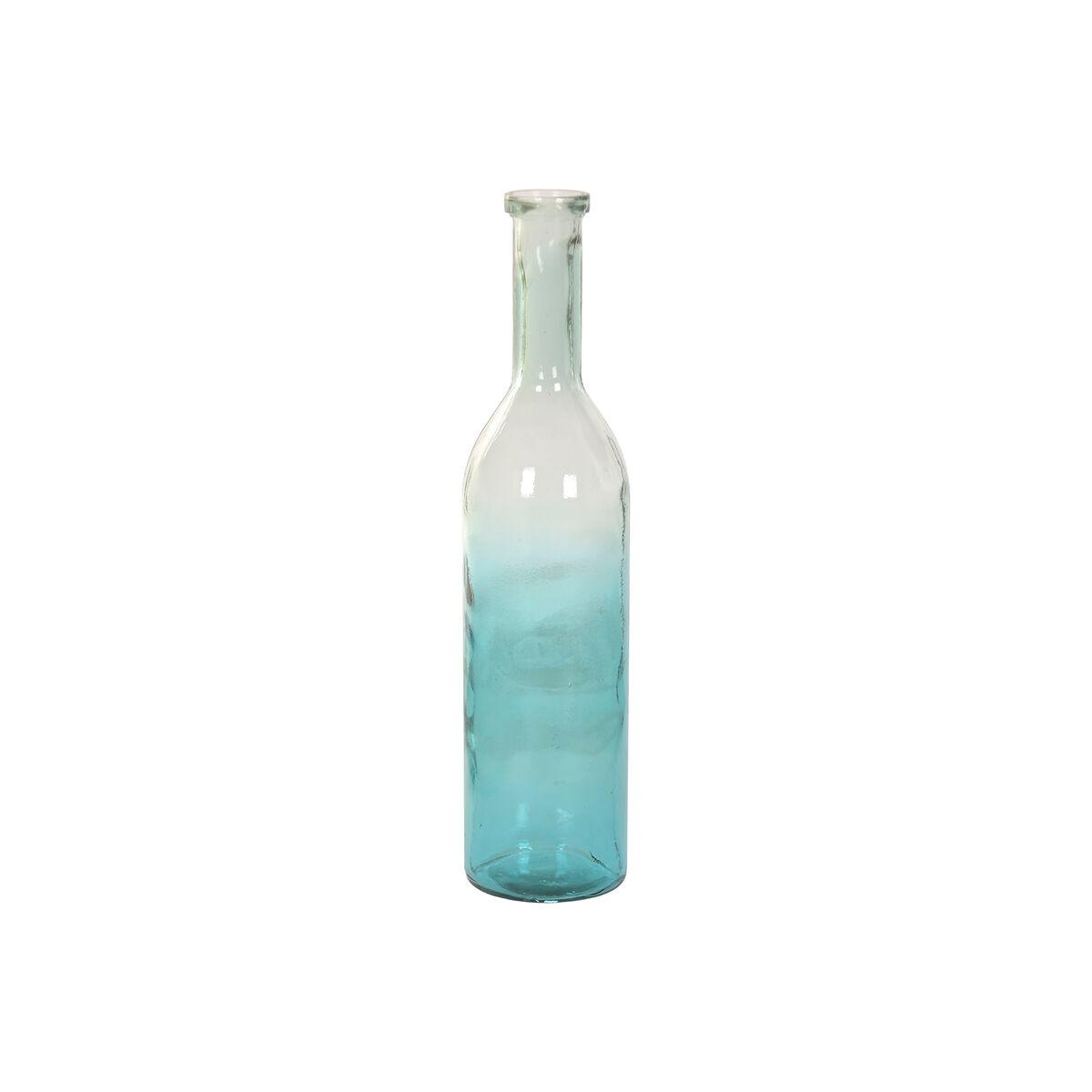 Jarrón Home ESPRIT Bicolor Cristal reciclado Mediterráneo 18 X 18 X 74,5 CM