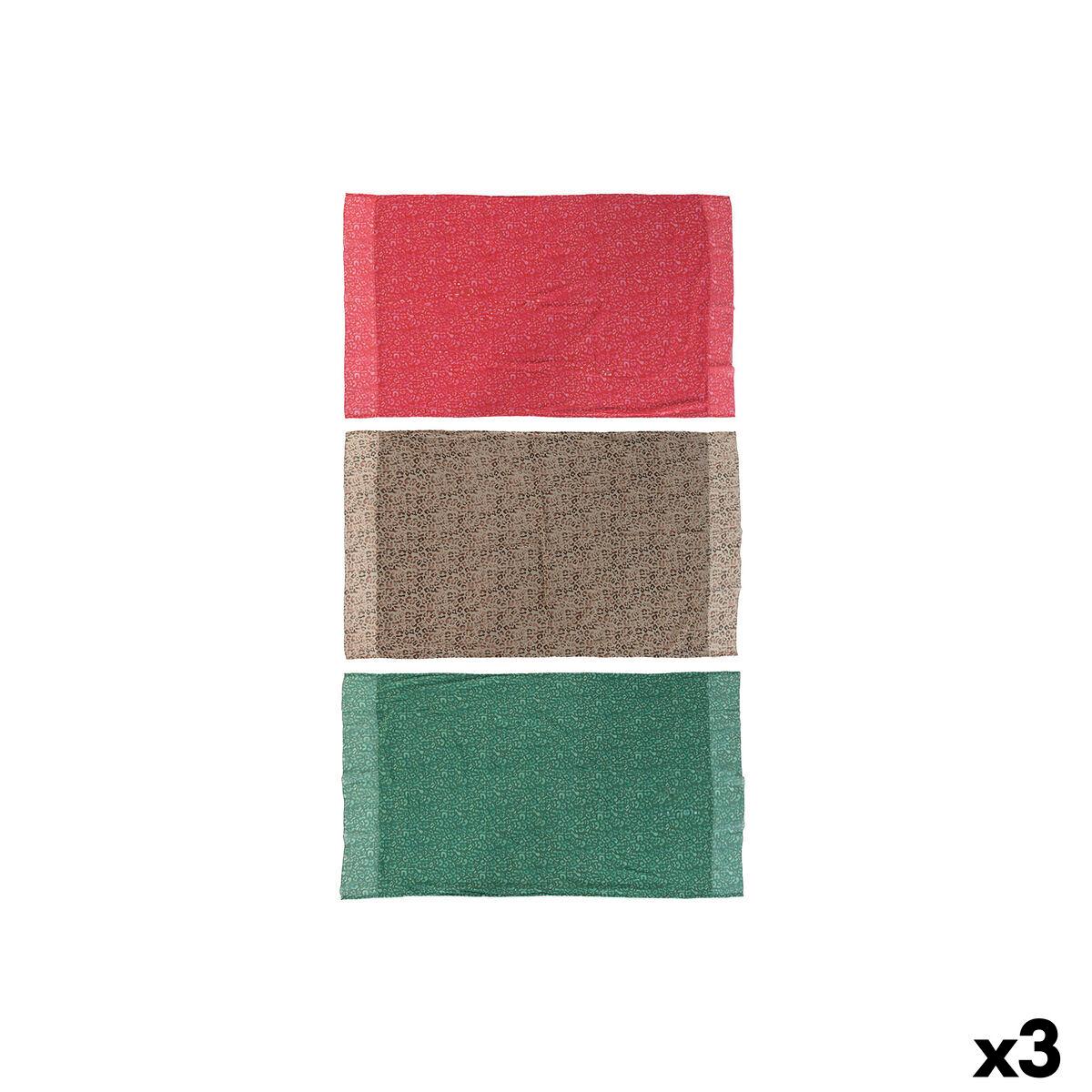 Toalla de Playa Home ESPRIT Marrón Verde Rosa Poliéster Algodón (3)