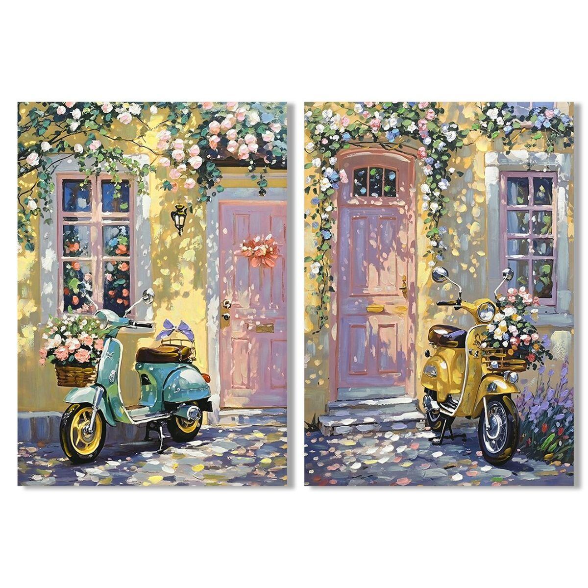Lienzo Home ESPRIT Shabby Chic 70 x 3 x 100 cm (2 Unidades)