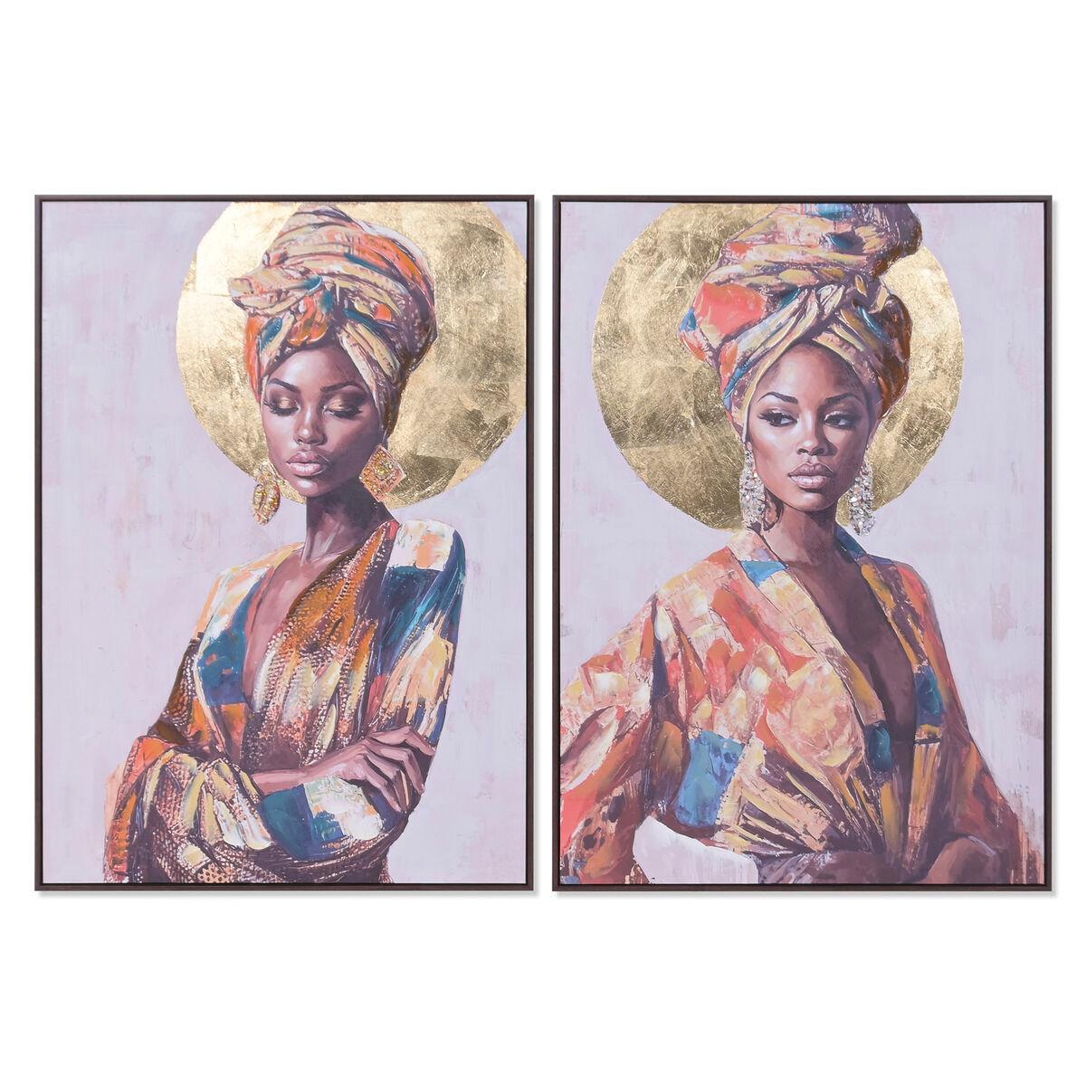 Lienzo Home ESPRIT Colonial Africana 70 x 3,5 x 100 cm (2 Unidades)