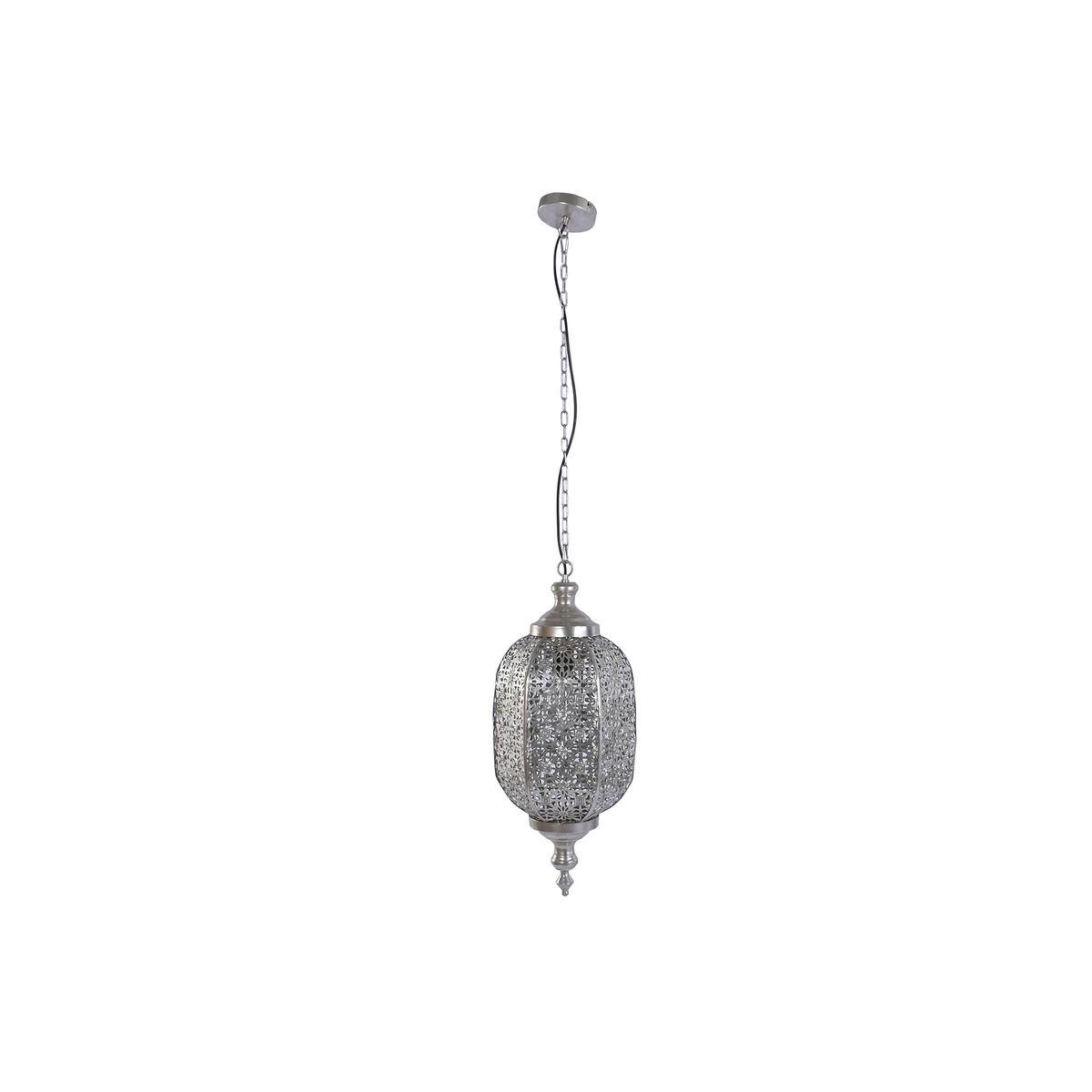 Lámpara de Techo Home ESPRIT Plateado Metal 50 W 28 X 28 X 140 CM