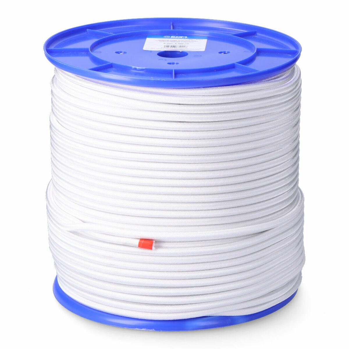 Cuerda EDM 87922 Blanco Poliéster Látex 10 mm x 100 m Elástica