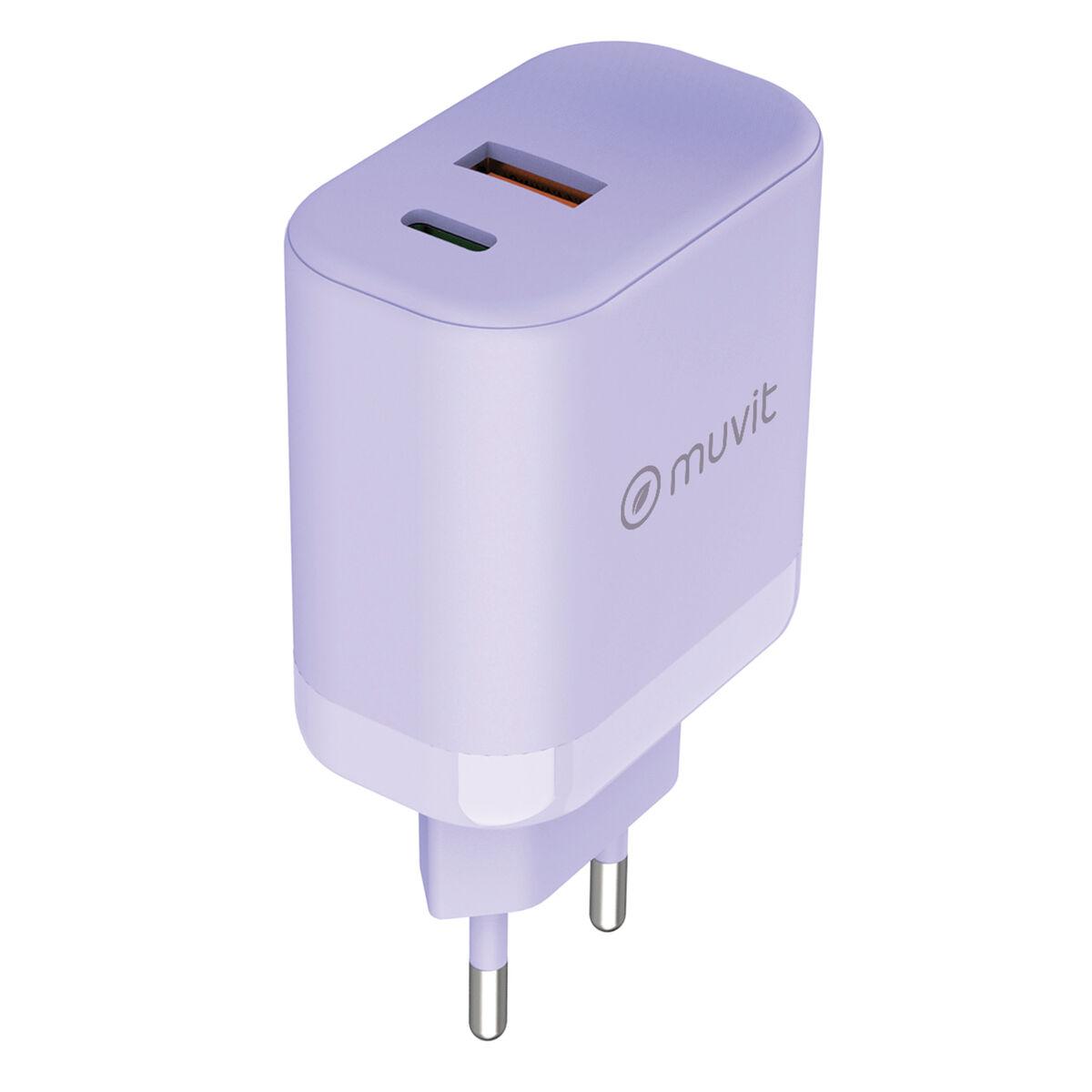 Cargador de Pared Muvit for Change WCEU24-45-AC Lavanda 45 W