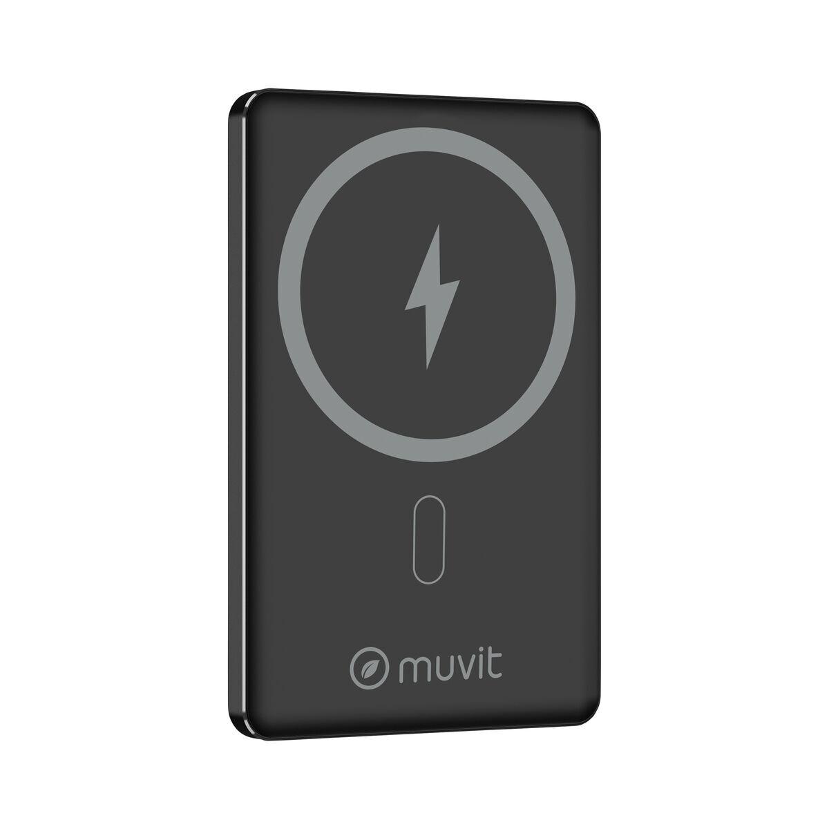 Powerbank Muvit for Change MCCHP0009 Negro Aluminio 5000 mAh