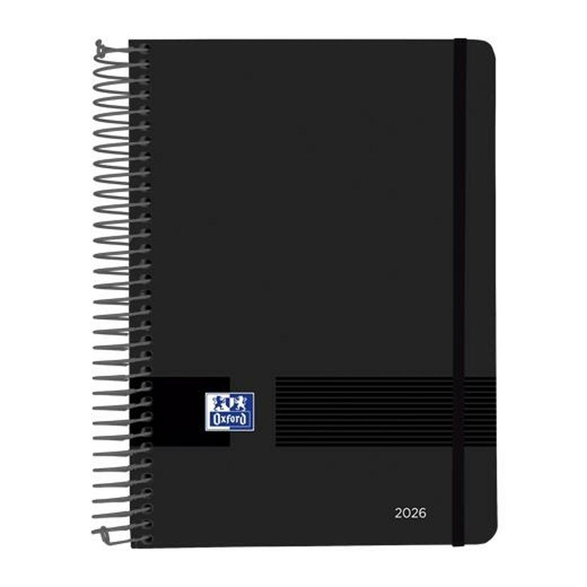 Agenda Oxford LIVE&GO Negro A5 21 x 14,8 cm 2026 (5 Unidades)