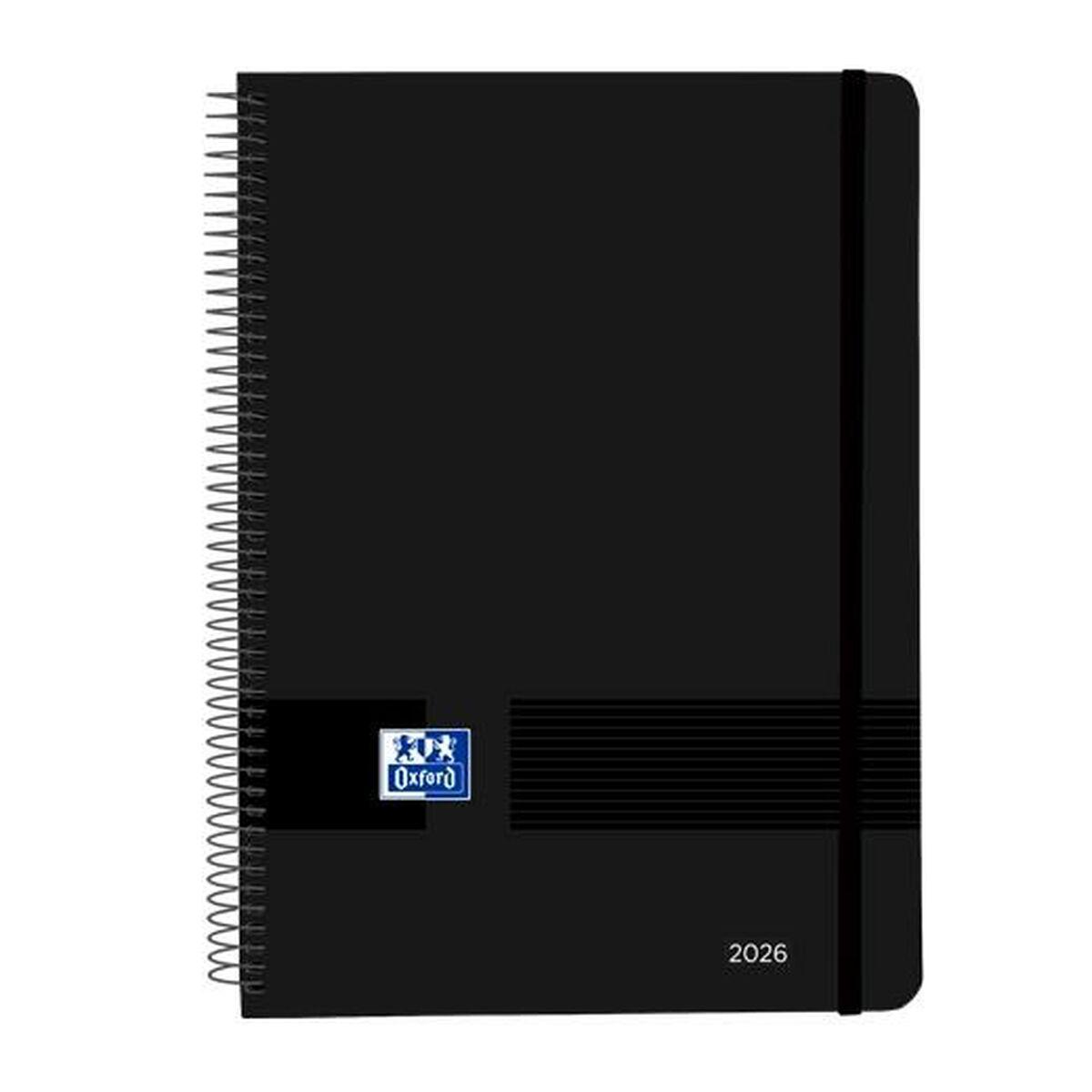 Agenda Oxford LIVE&GO Negro A5 21 x 14,8 cm 2026 (5 Unidades)