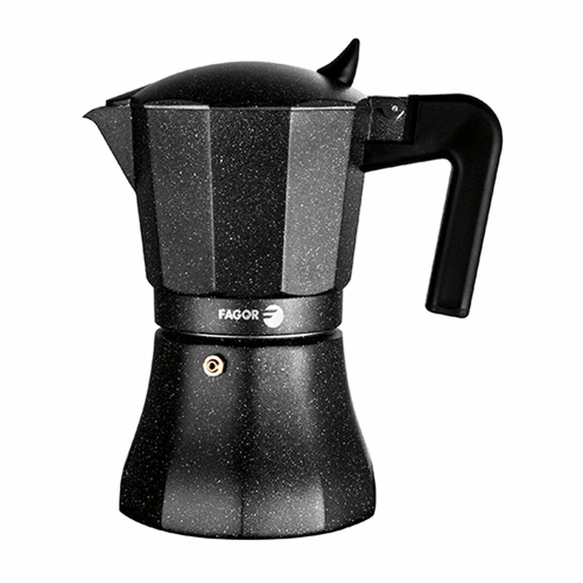 Cafetera Italiana Fagor TIRAMISU 6 Negro Aluminio