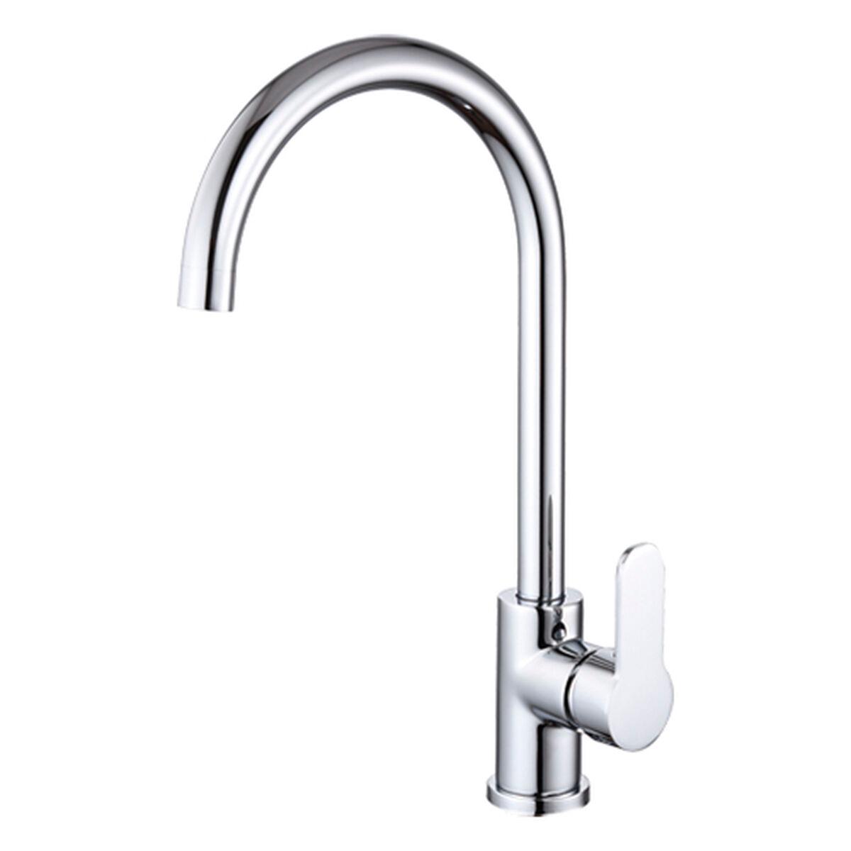 Grifo Monomando Fontastock Cromo Acero Inoxidable Cerámico Aleación de Zinc Forma de C