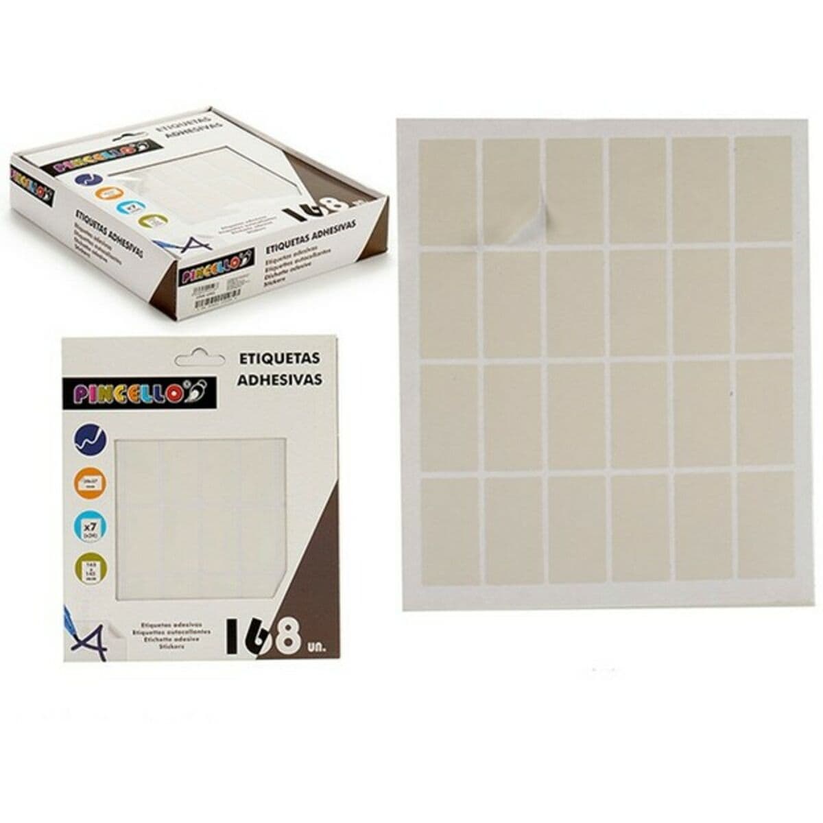 Etiquetas Autoadhesivas Rectangular 168 uds