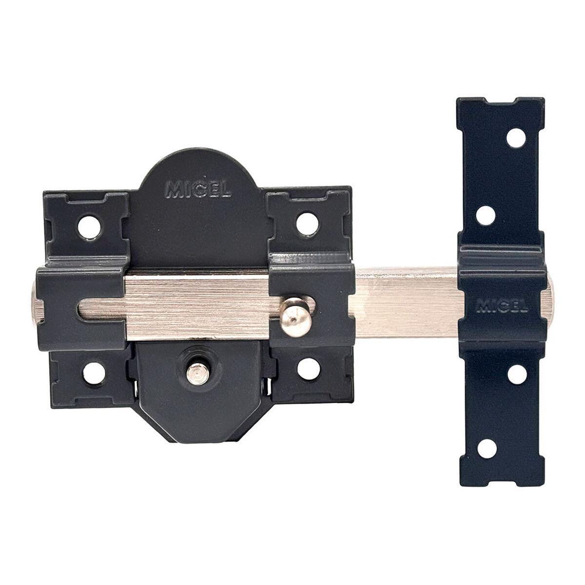 Cerrojo de seguridad Micel crr10 86b/50 Acero Gris 50 mm Sobreponer