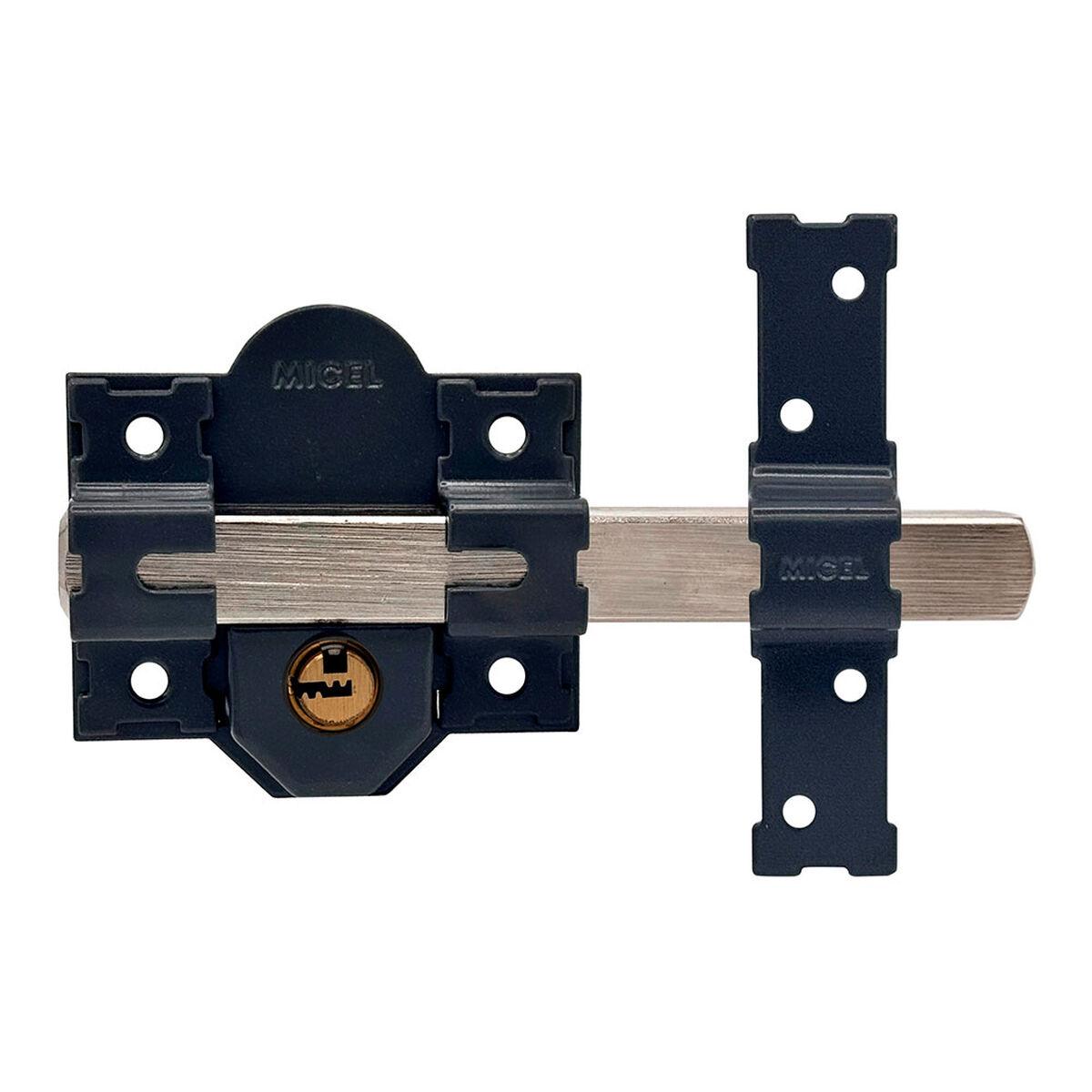 Cerrojo de seguridad Micel crr11 86l/50 mm Acero Gris 50 mm Sobreponer