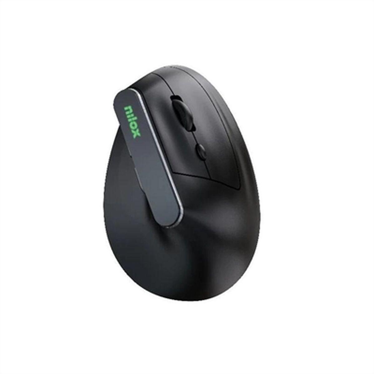 Ratón Nilox Wir Vertical Rec. Silen 1600 DPI Negro 1600 dpi