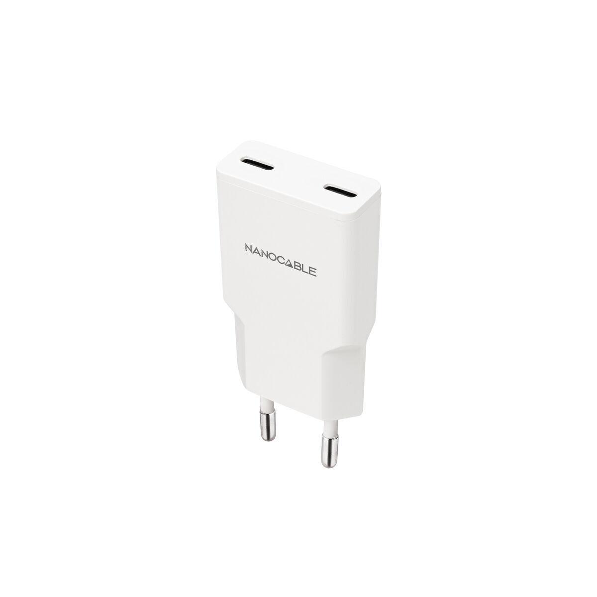Cargador de Pared NANOCABLE 10.10.2023 Blanco 20 W