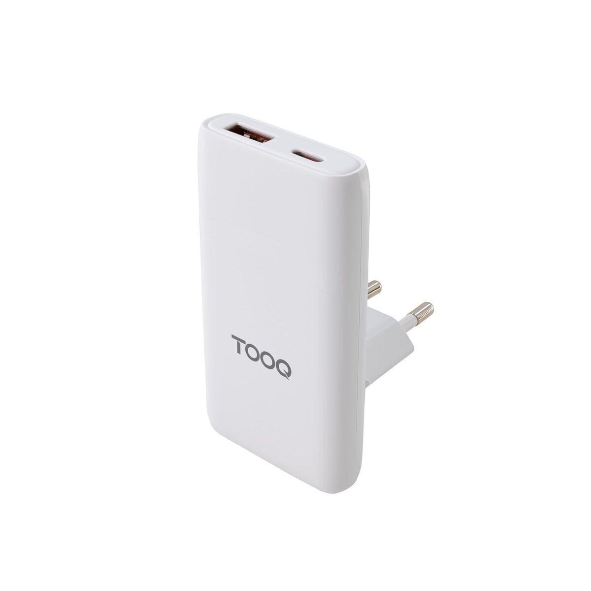 Cargador de Pared TooQ TQWC-GANSL65W1A1C Blanco 65 W