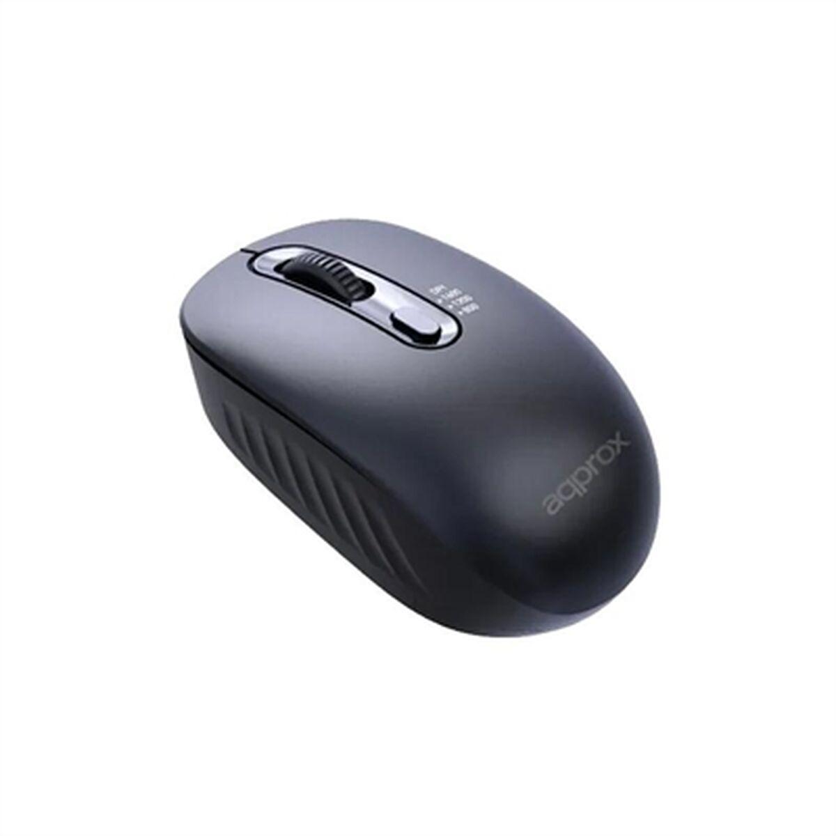 Ratón approx! APPXM200 Negro 800/1200/1600 dpi Plug and play 1600 dpi 1200 DPI 800 dpi